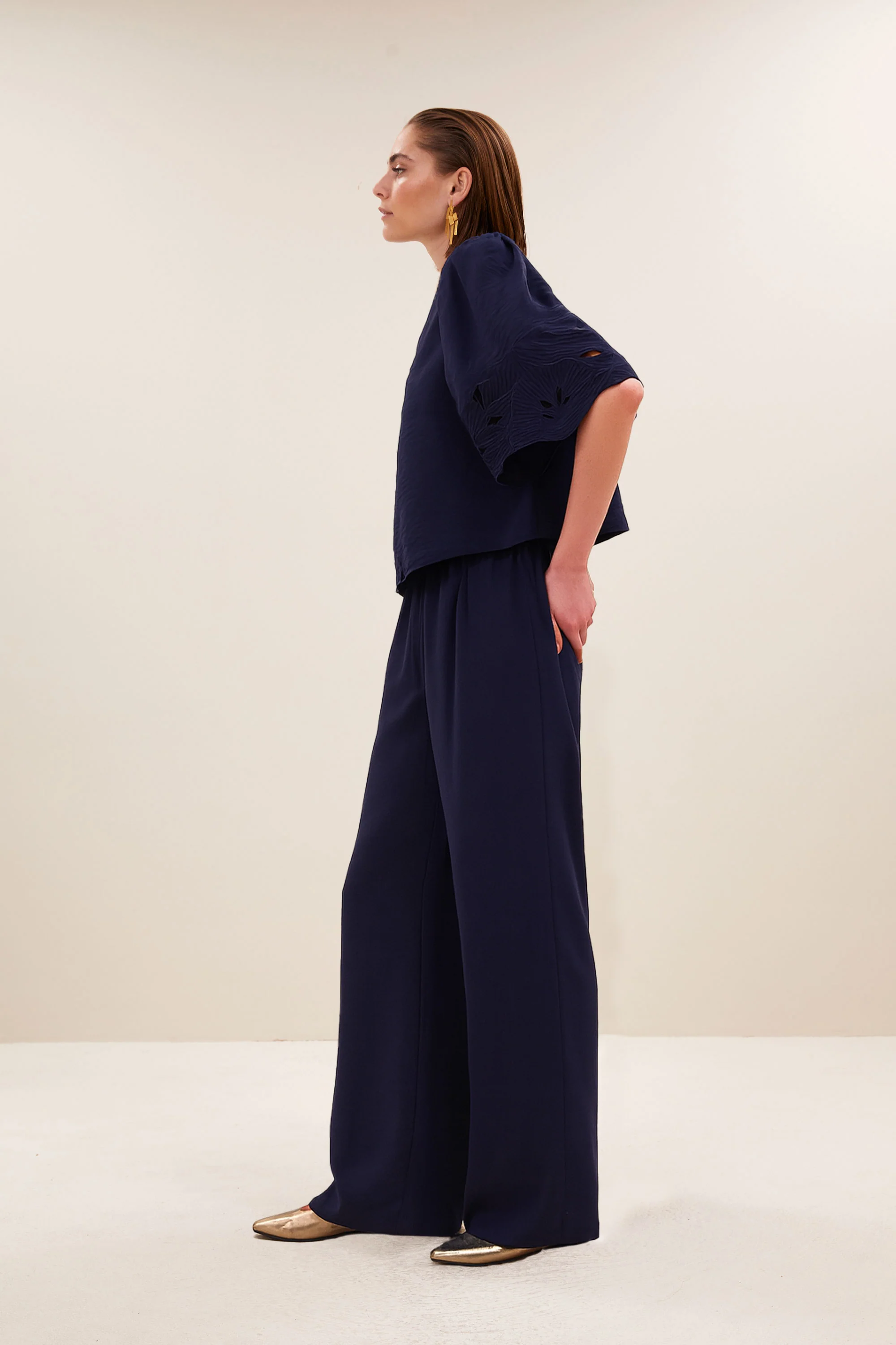 audrey blouse | evening blue - Image 4