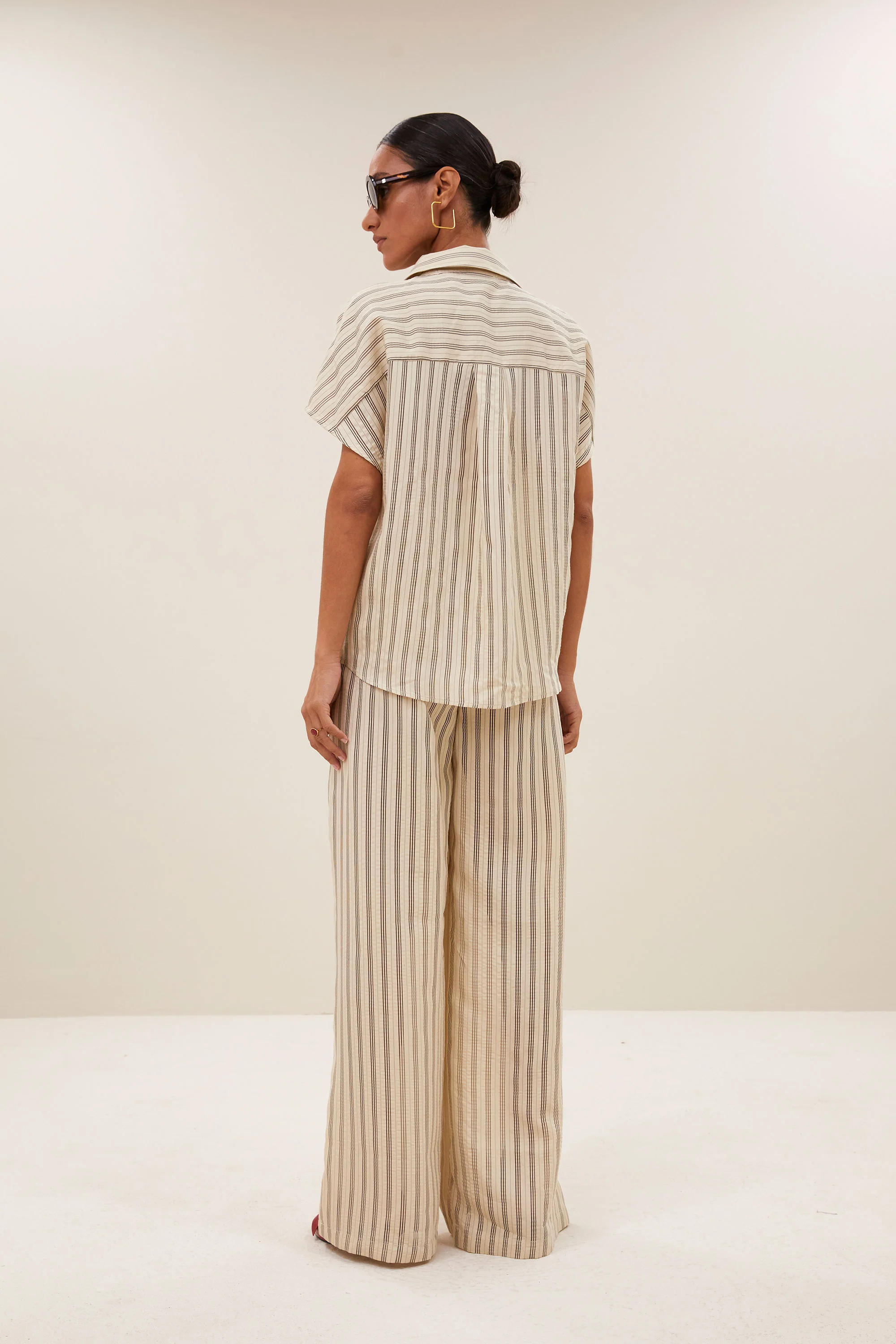 barley seer stripe blouse | jet black stripe - Image 5