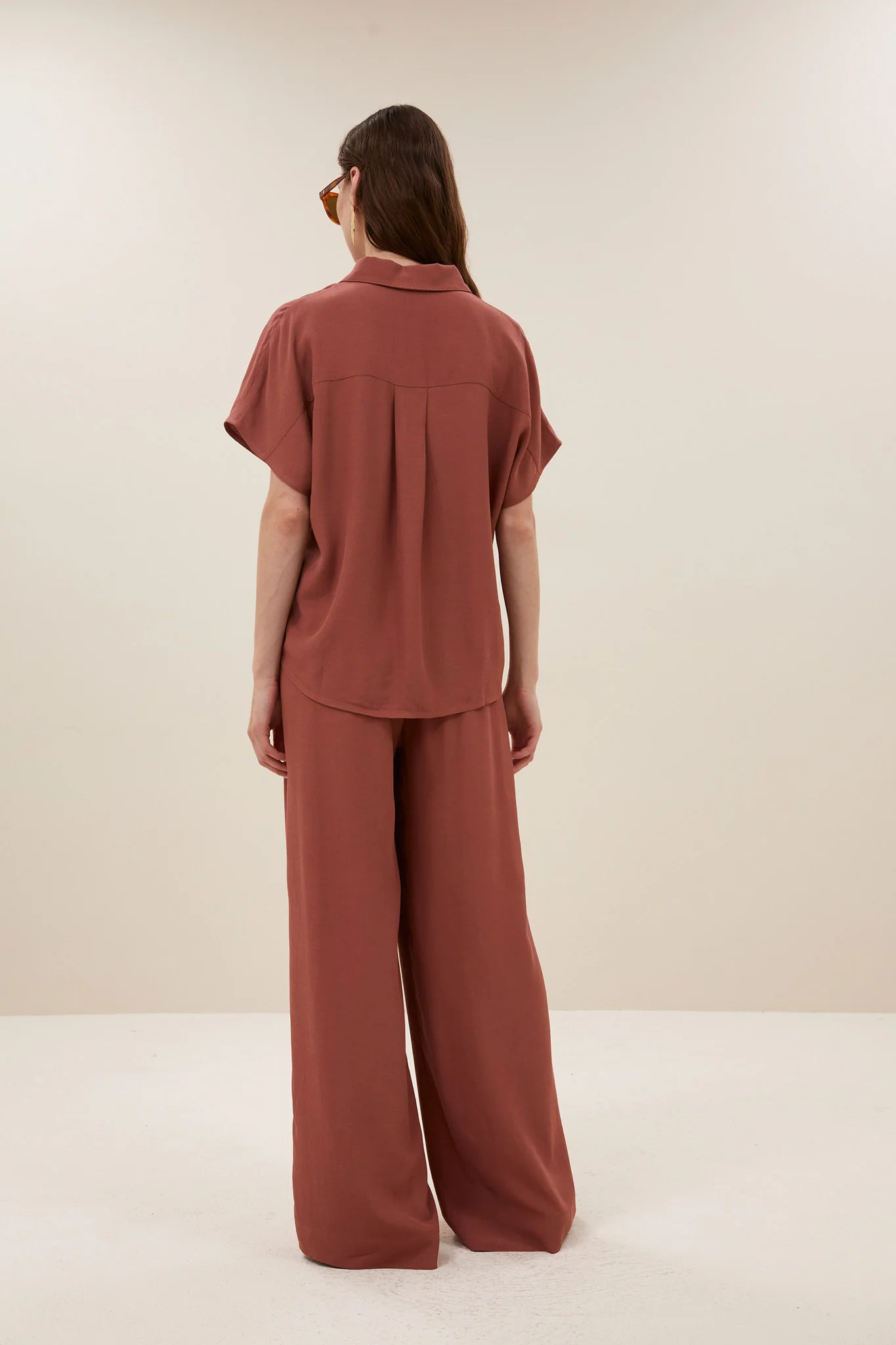 barley viscose blouse | rustic sienna - Image 5