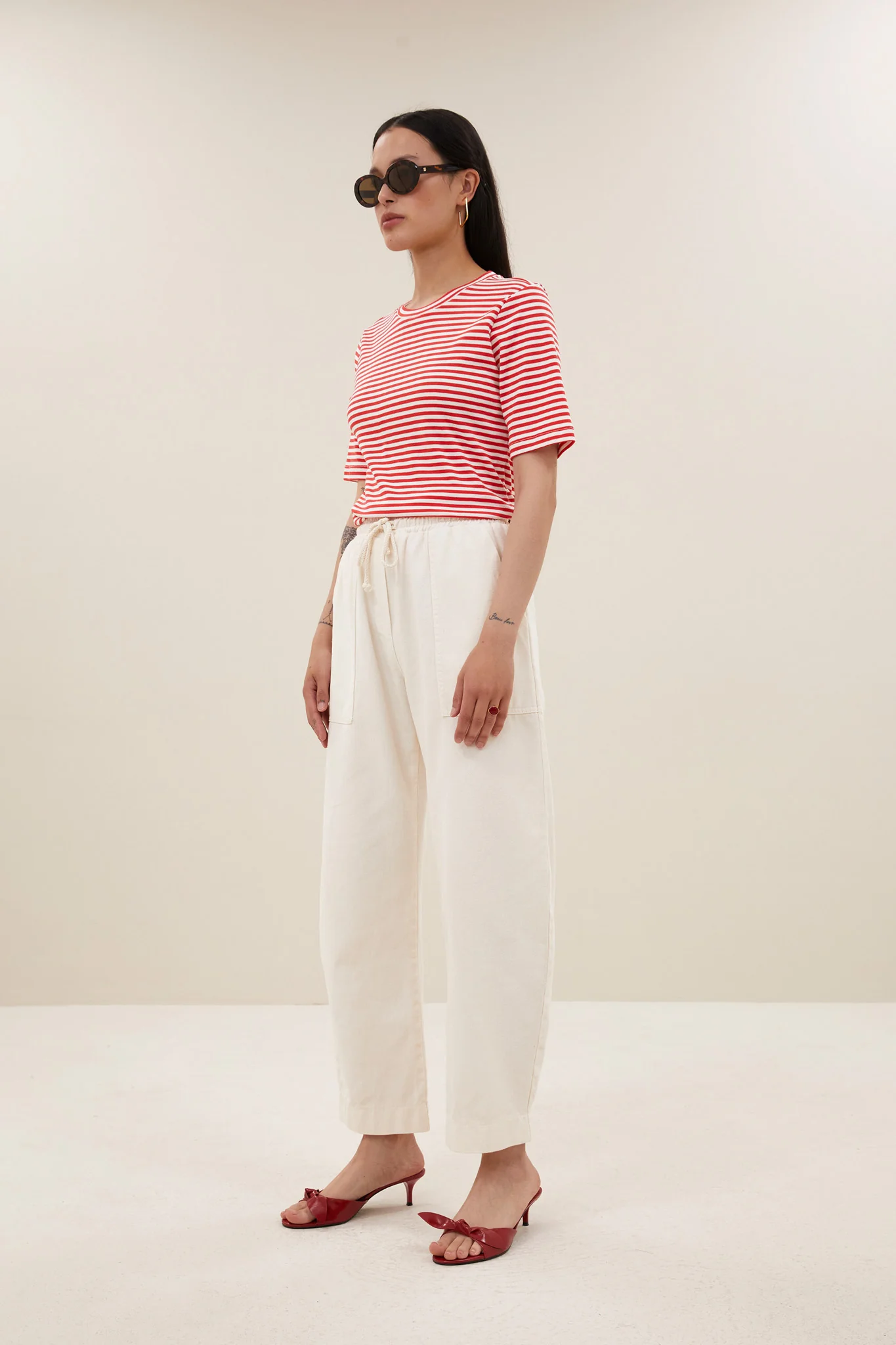 basic ss stripe shirt | lollipop stripe - Image 3