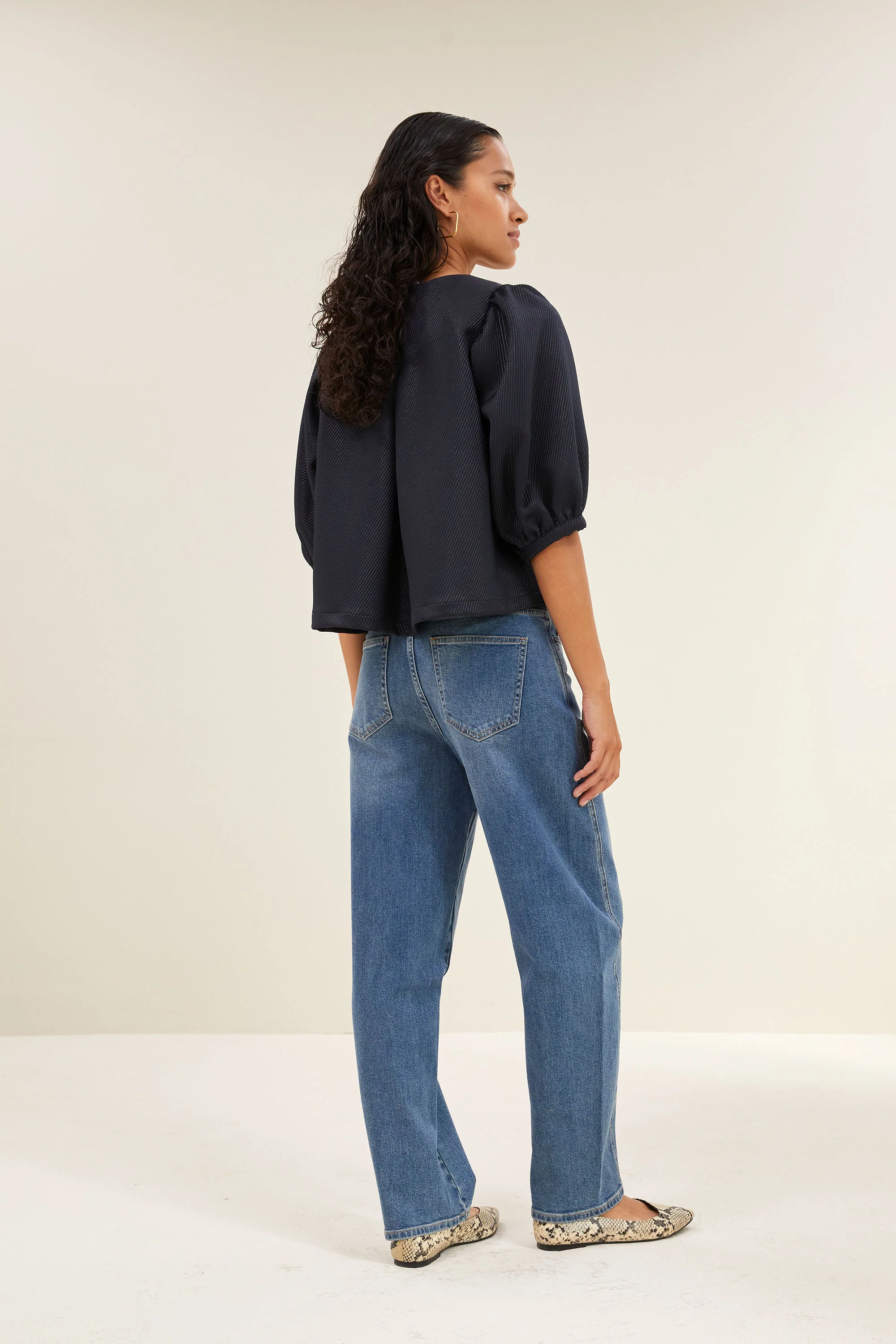 begum mid denim pants | denim - Image 3