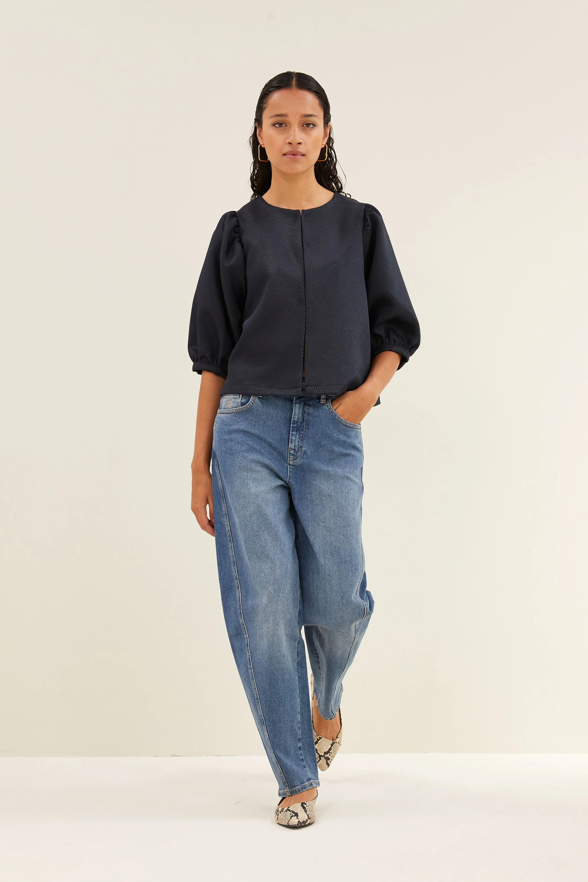 begum mid denim pants | denim - Image 4