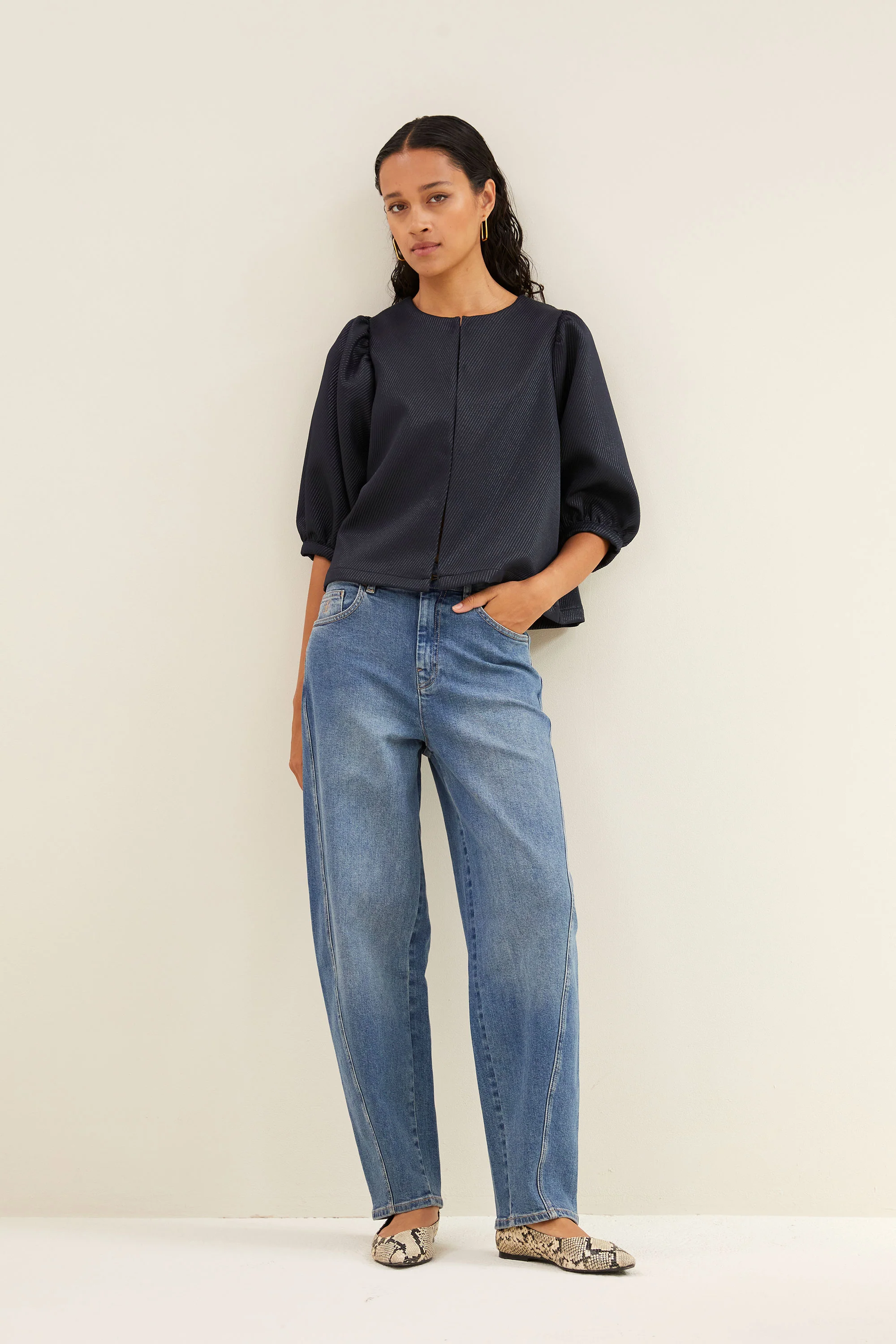 begum mid denim pants | denim - Image 5