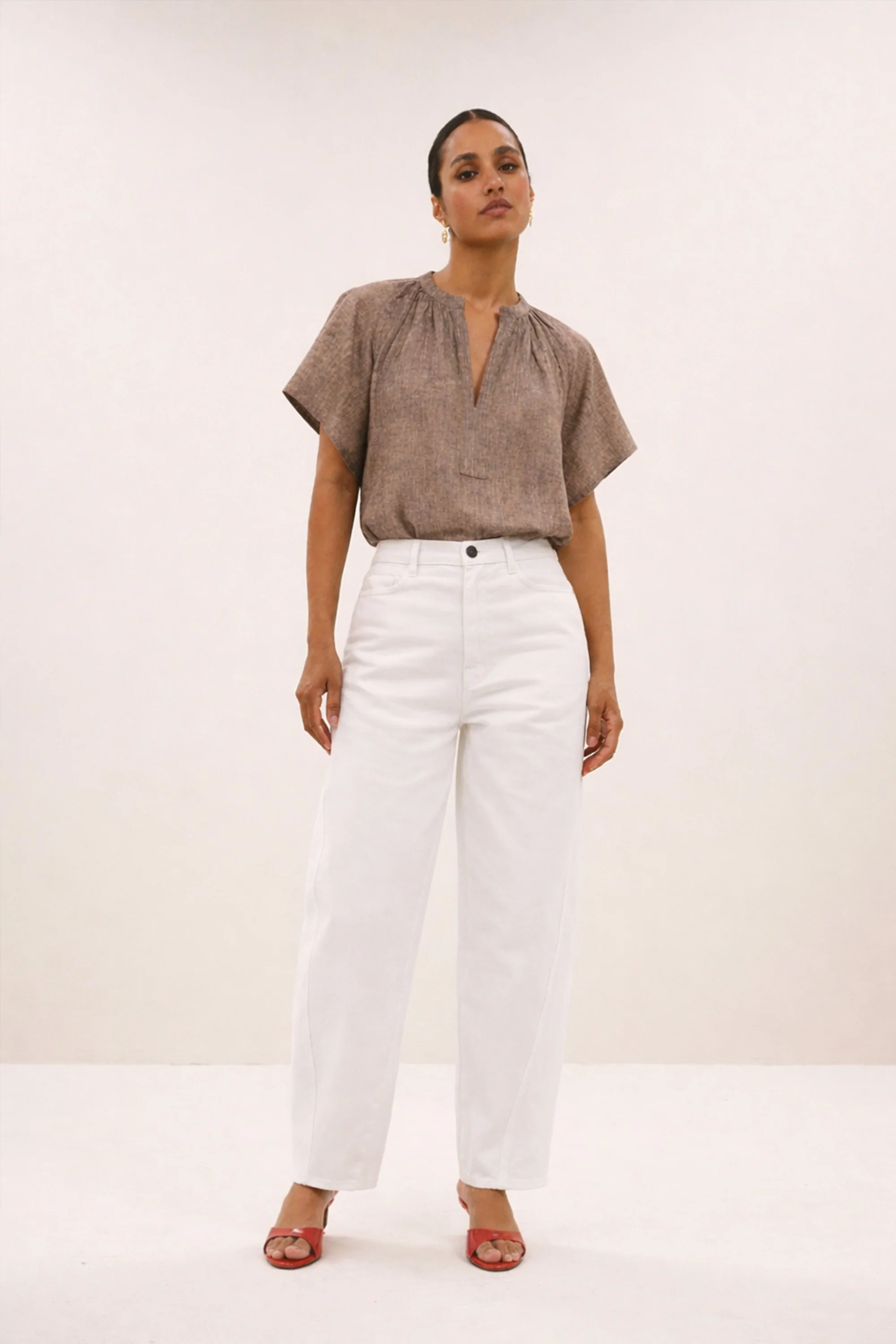 begum white jeans | white - Image 5