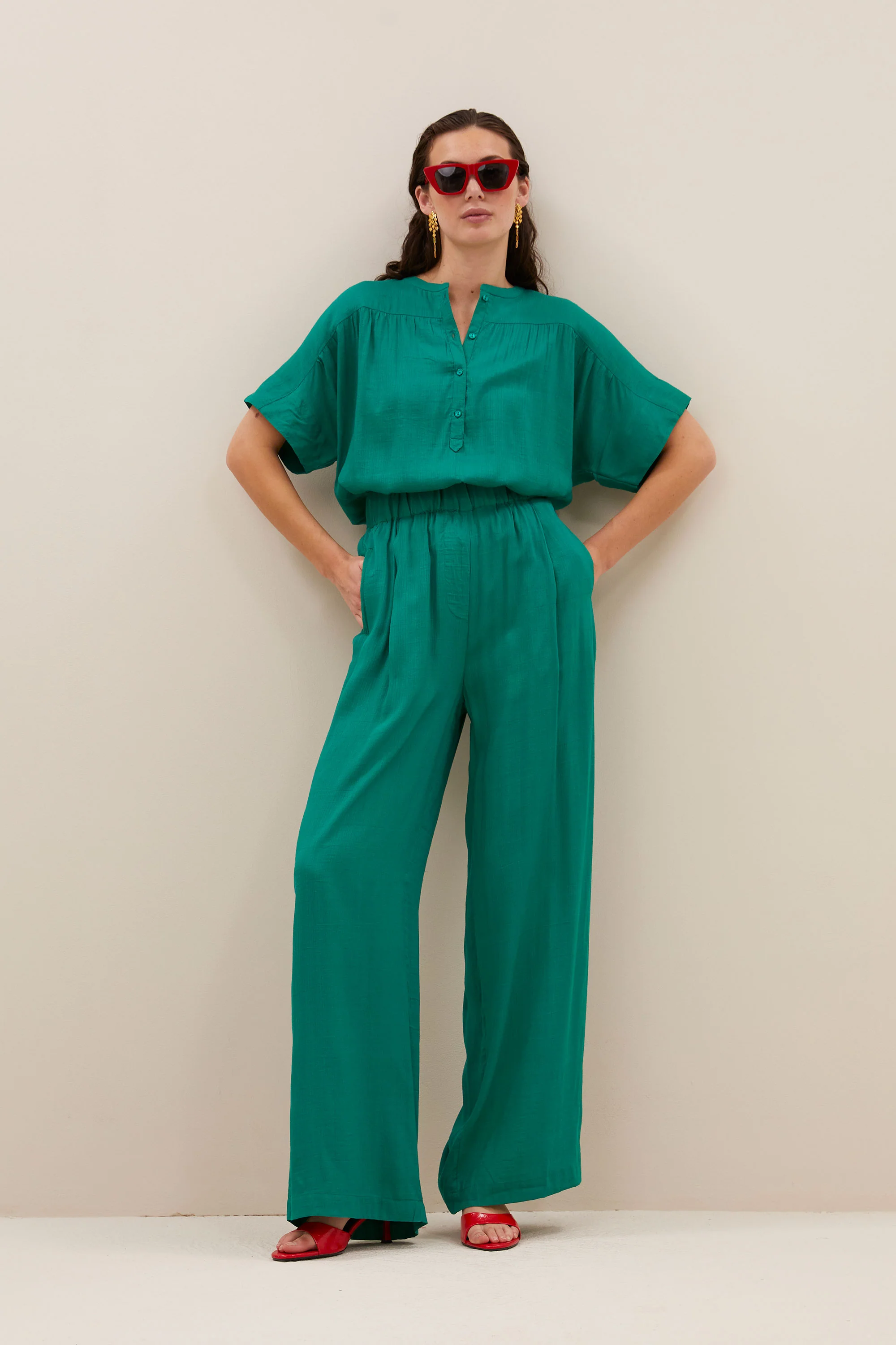 benji dobby pants | bright green - Image 4