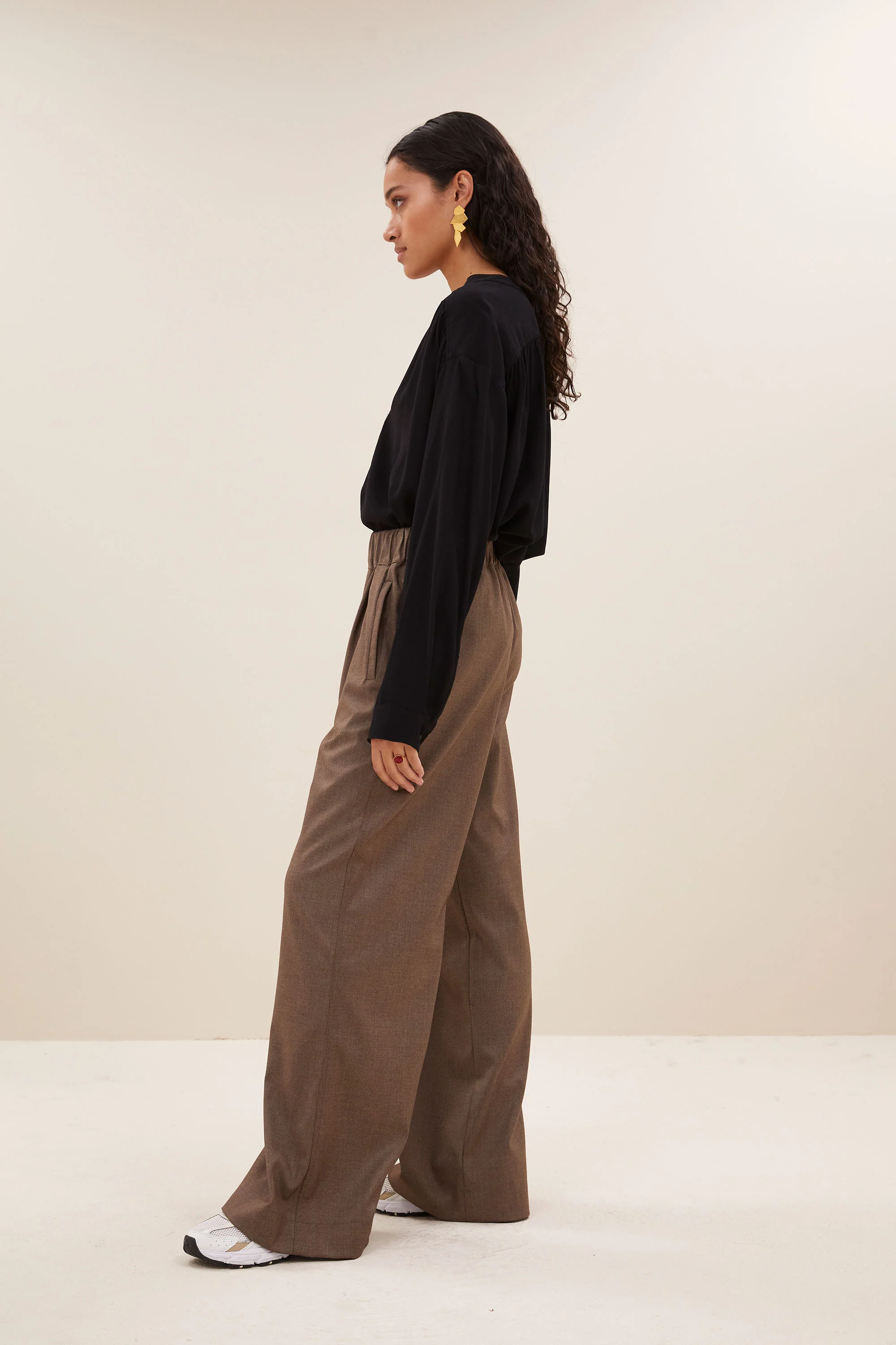 benji melange pants | biscuit melee - Image 3