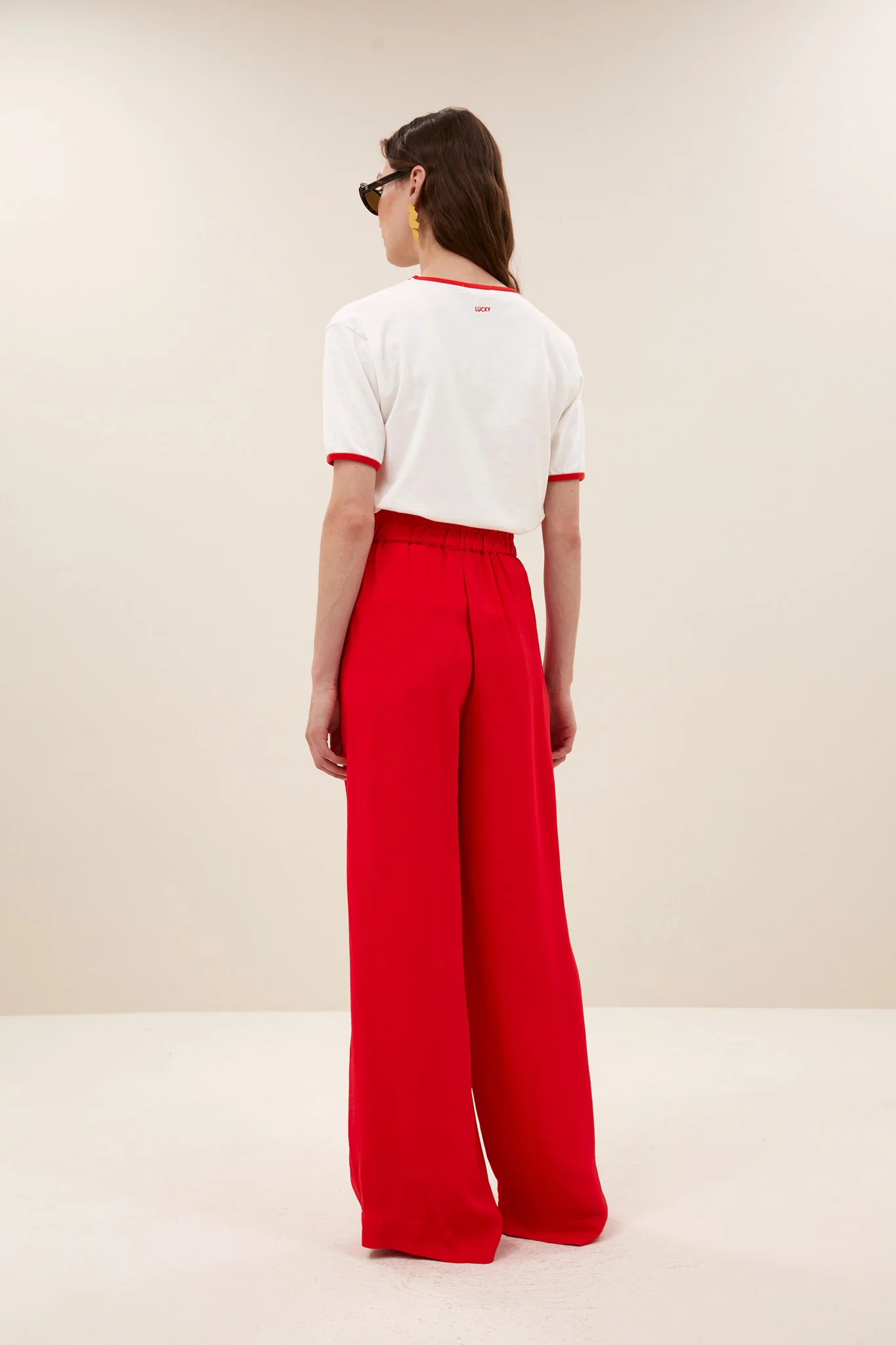 benji satin stripe pants | lollipop - Image 4