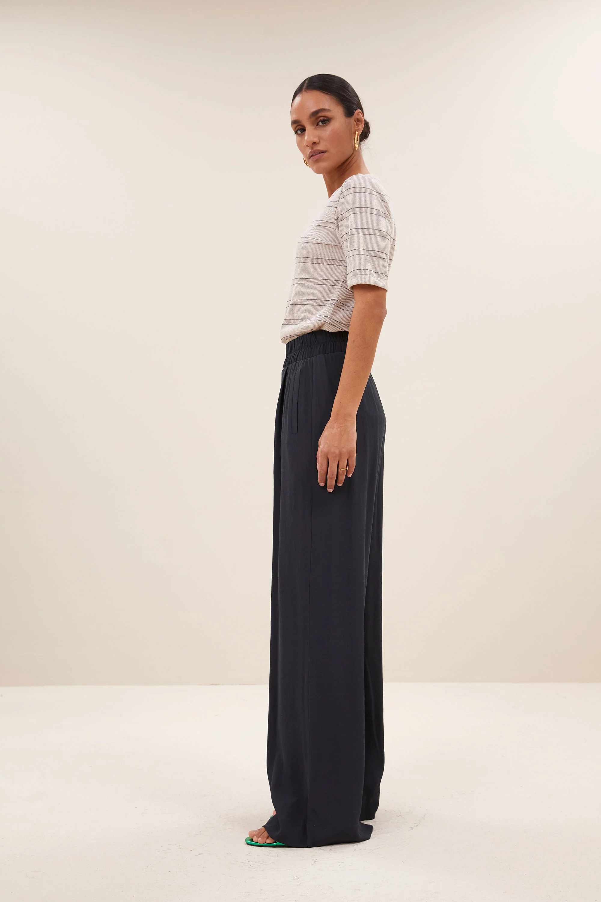 benji viscose pants | graphite - Image 3