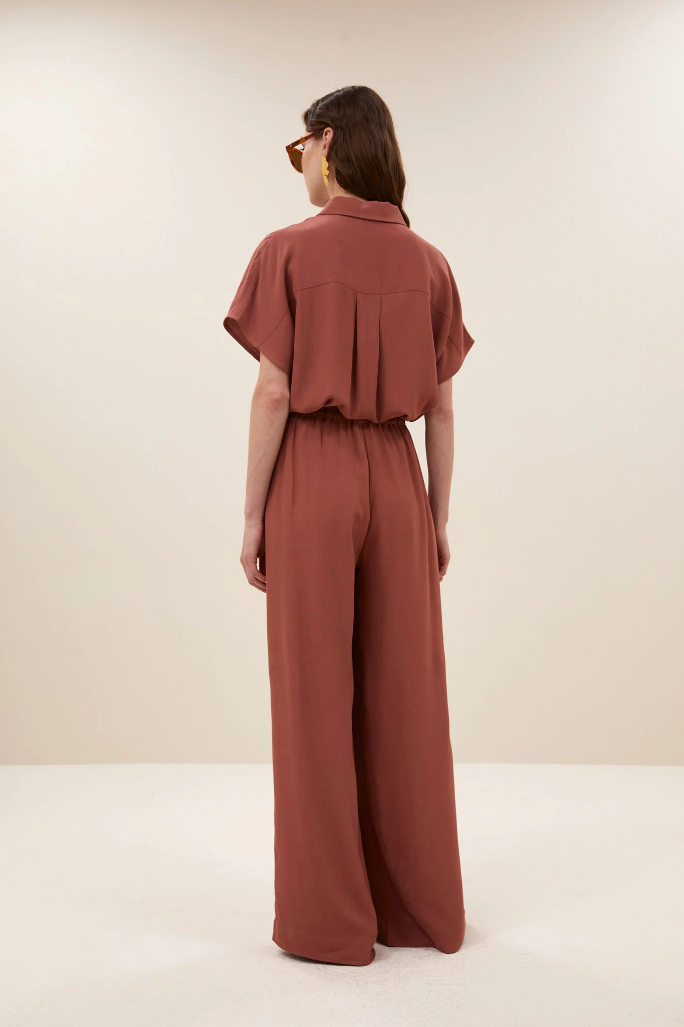 benji viscose pants | rustic sienna - Image 5