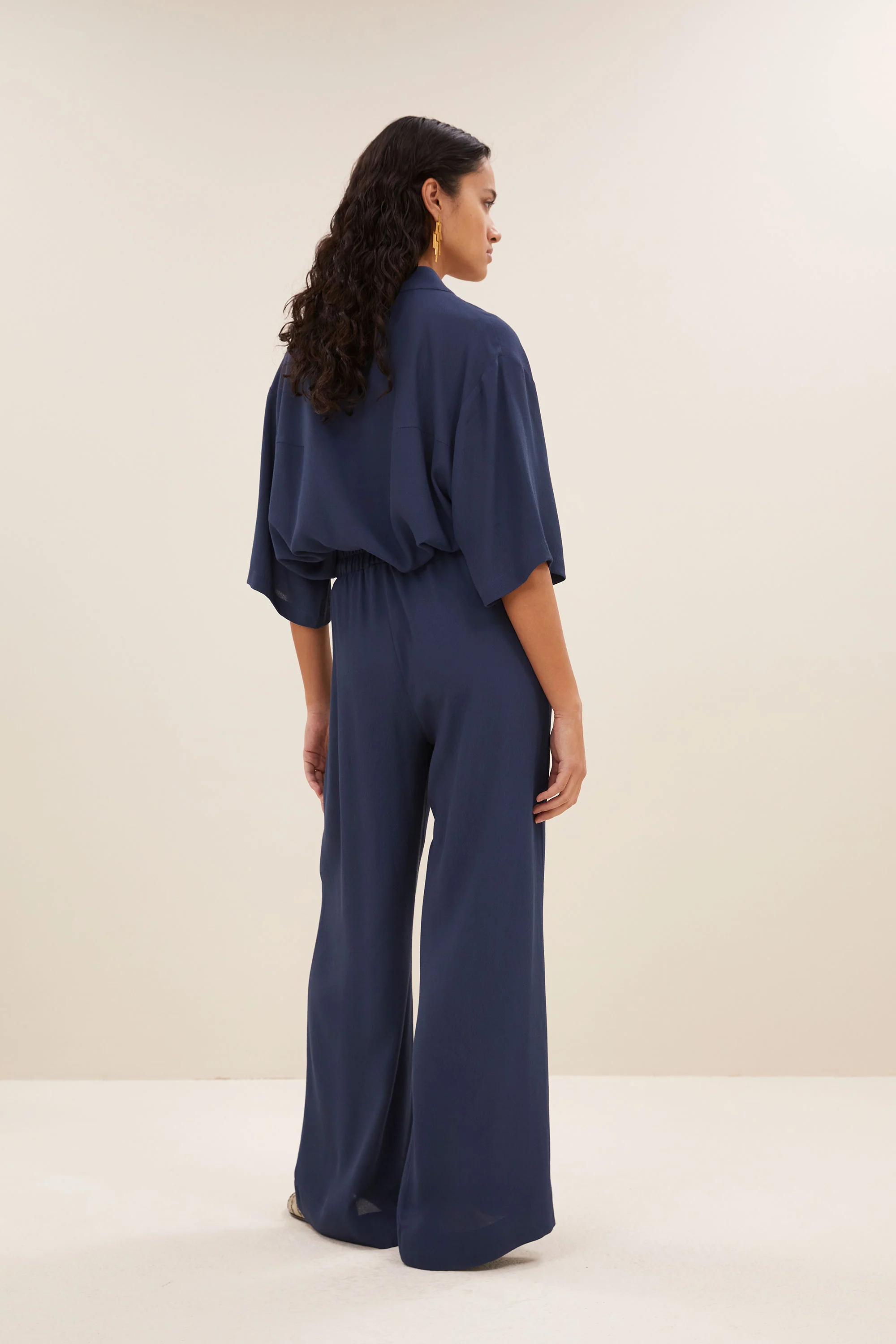 benji viscose pants | winter blue - Image 3