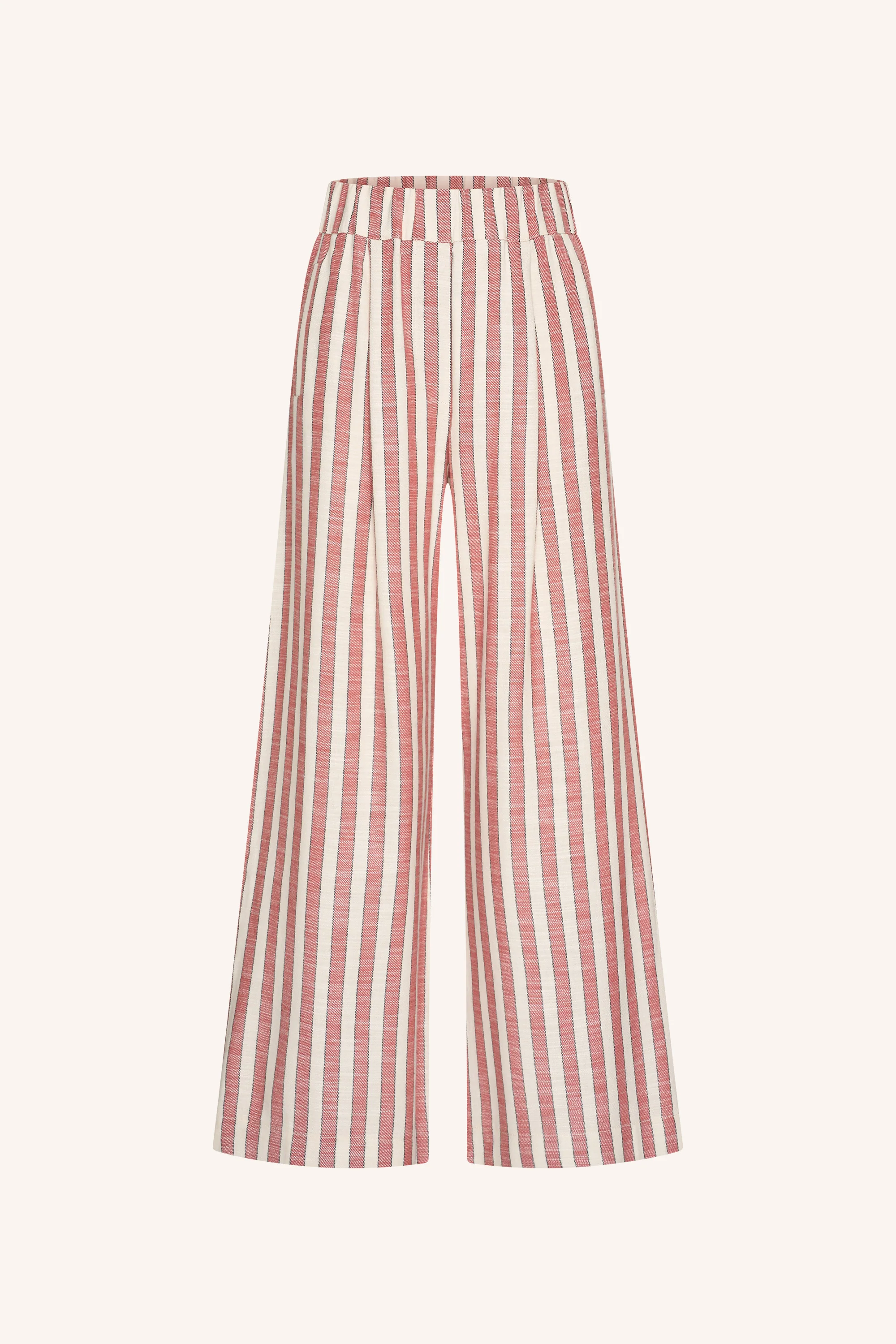benji wide stripe pants | red stripe - Image 9