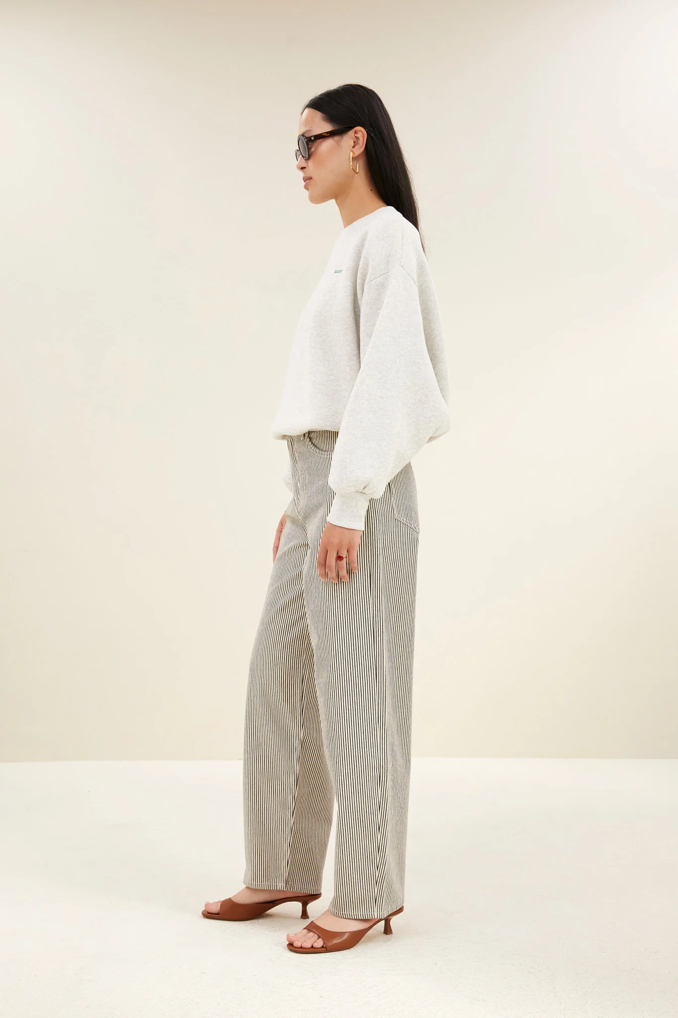 bibi clover sweater | light grey melee - Image 3