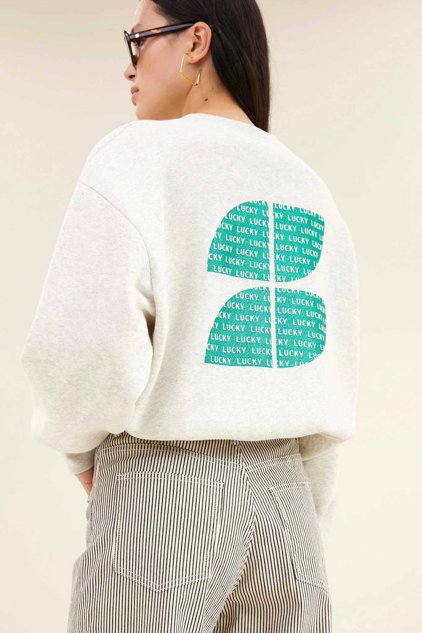 bibi clover sweater | light grey melee - Image 5