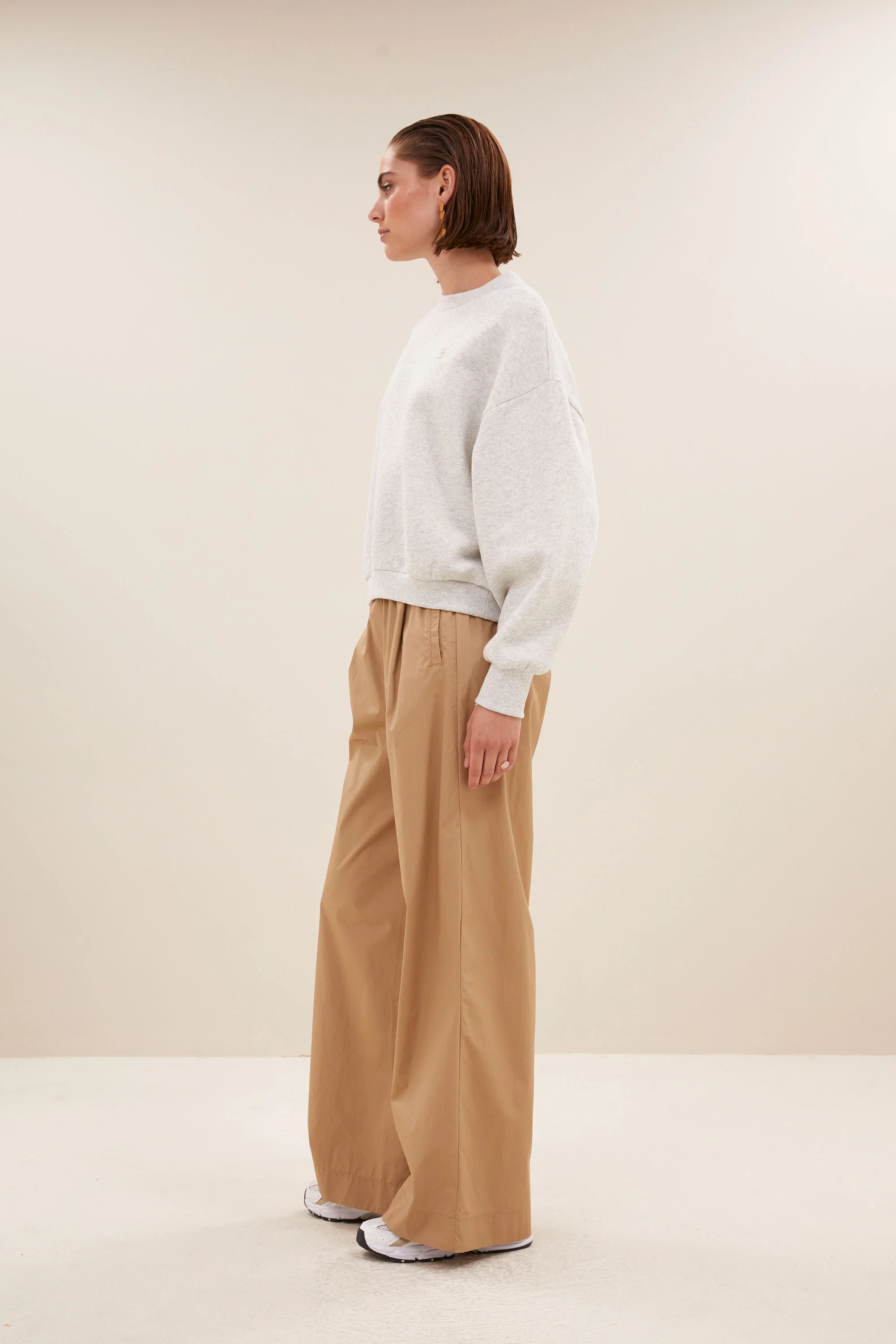 bibi logo sweater | light grey melee - Image 3