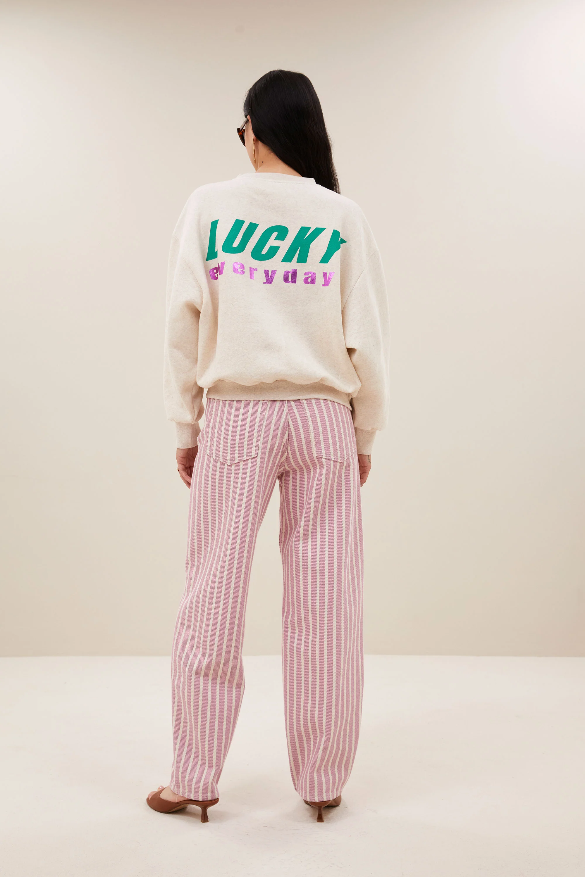 bibi melange lucky everyday sweater | oyster melee - Image 5