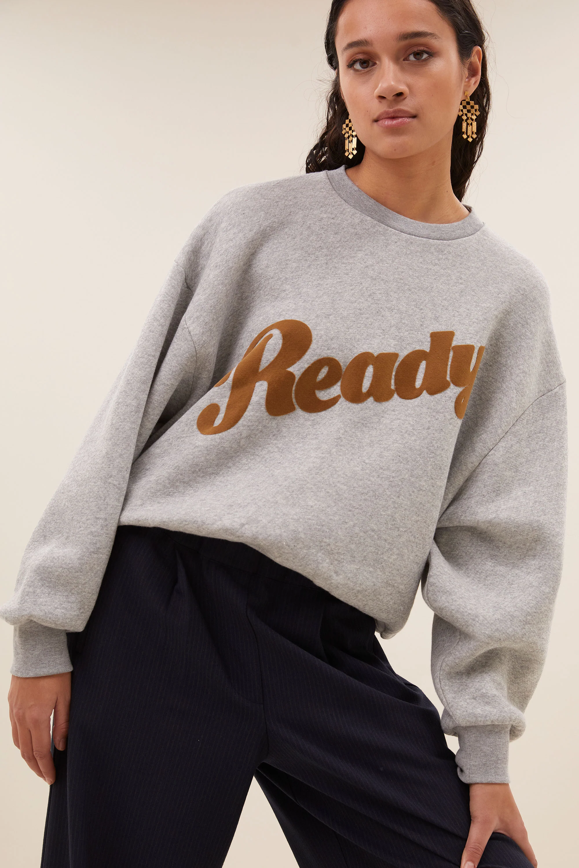 bibi ready sweater | grey melee
