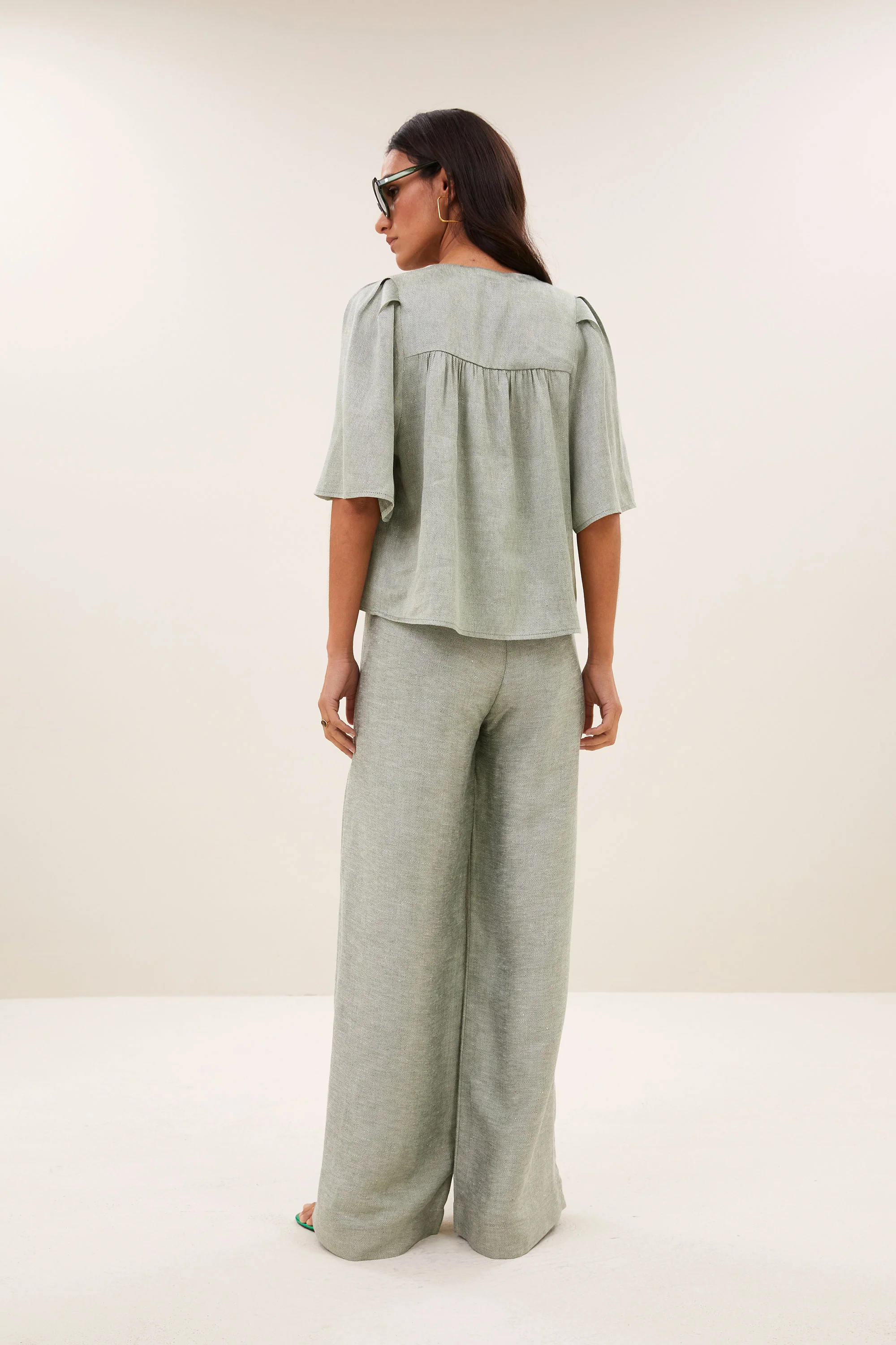 blake gloss blouse | light mint - Image 5