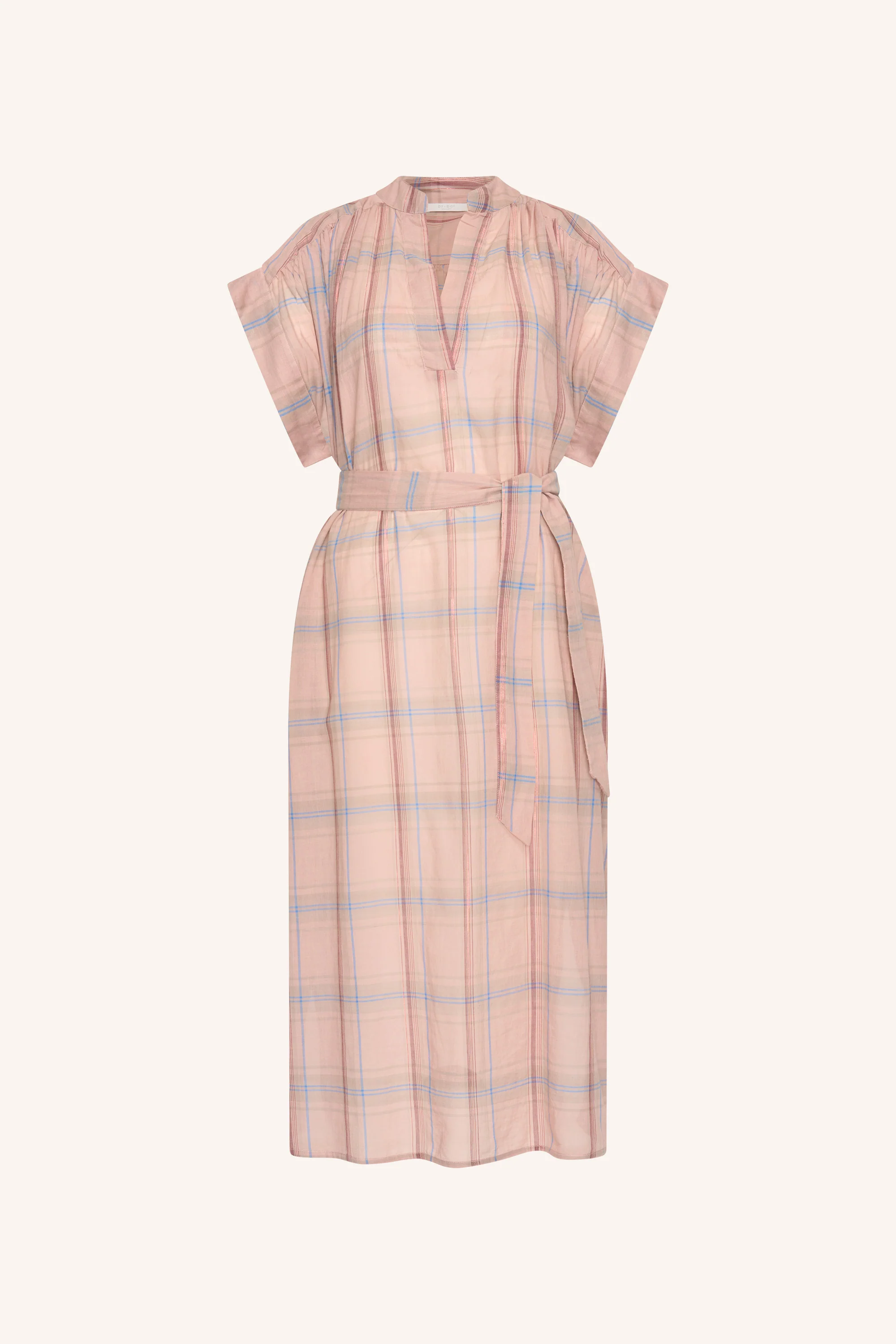 bodin pink check dress | blush pink check - Image 6