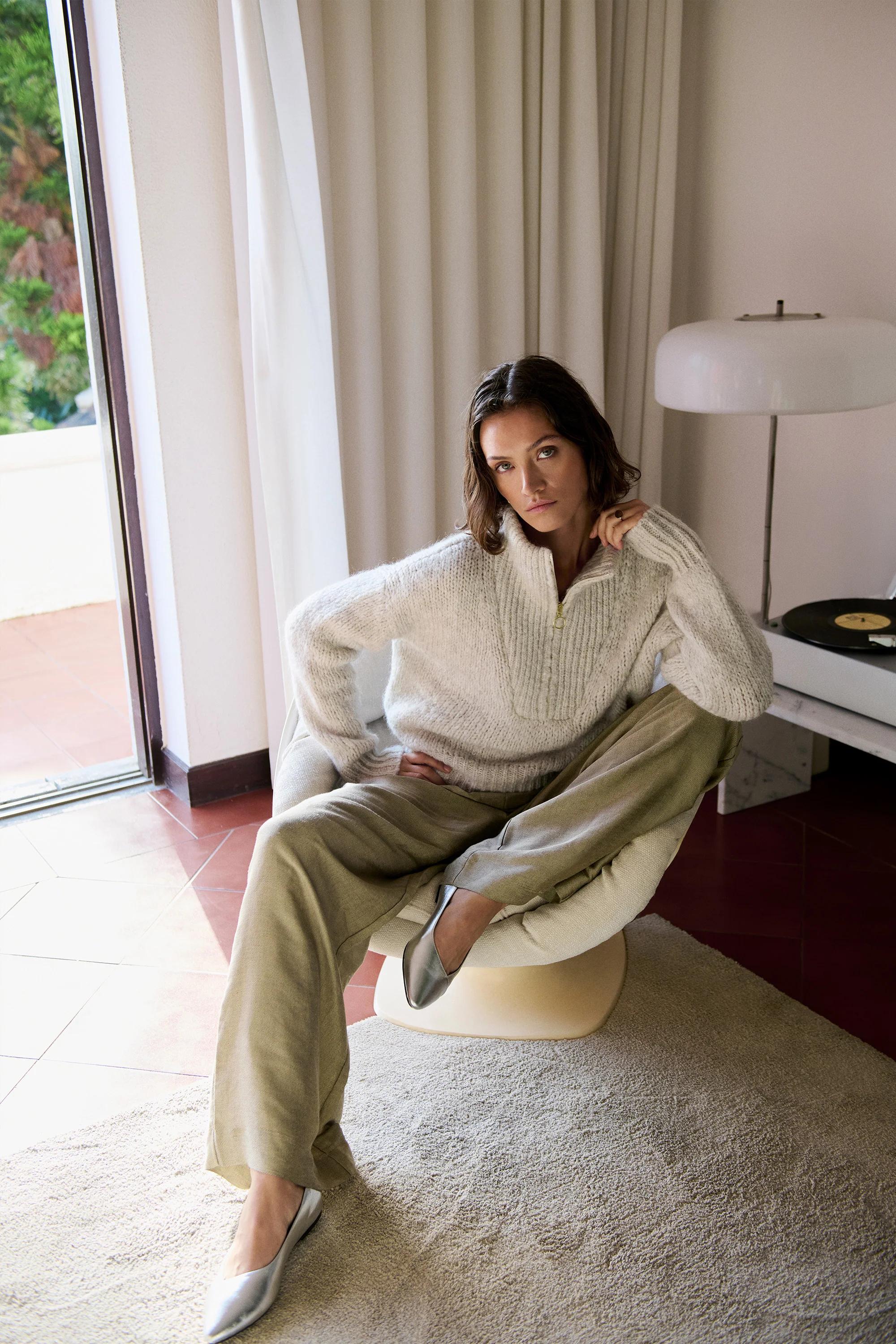 boxy beau pullover | stone grey - Image 2