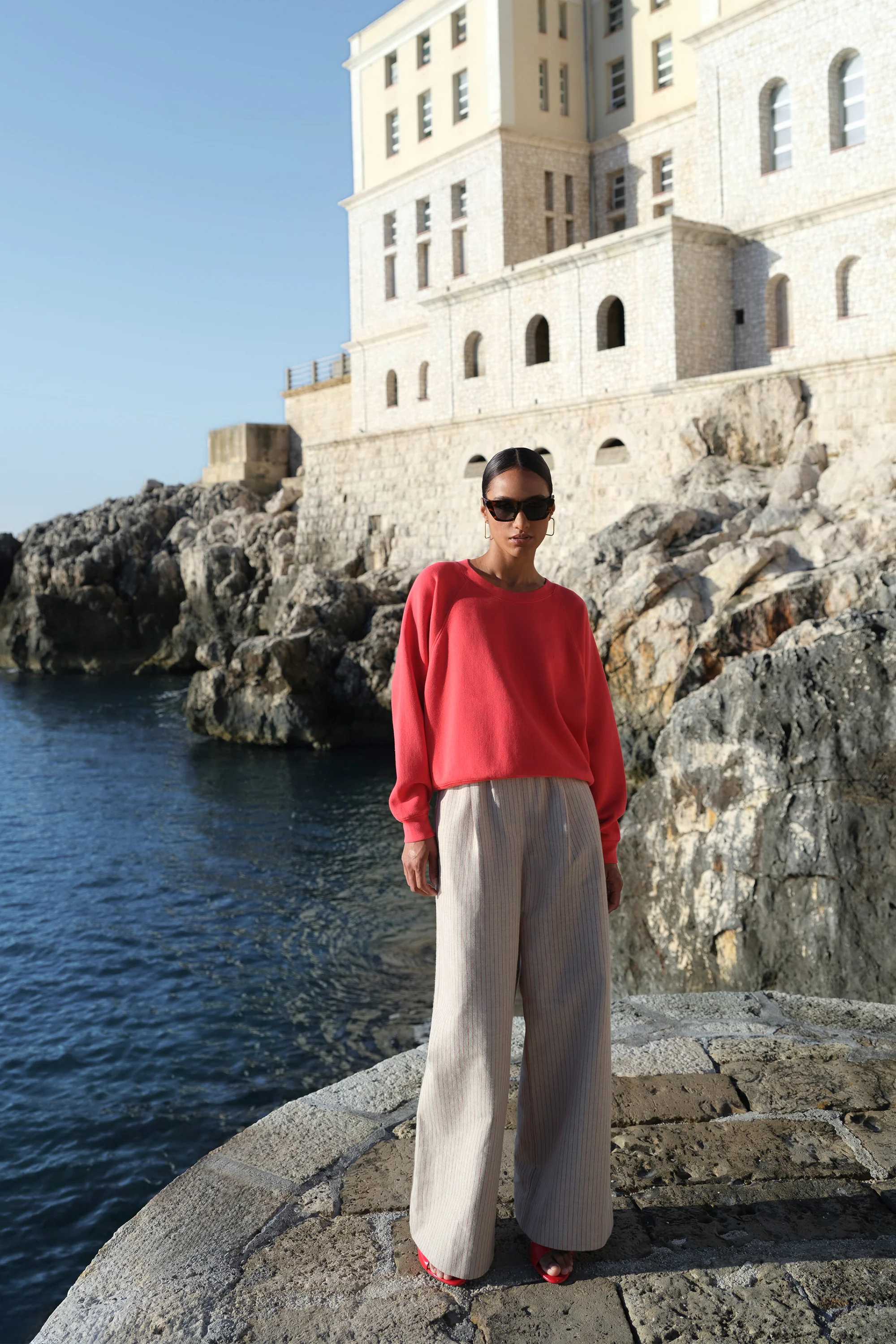 carrie sweater | poppy red - Image 2