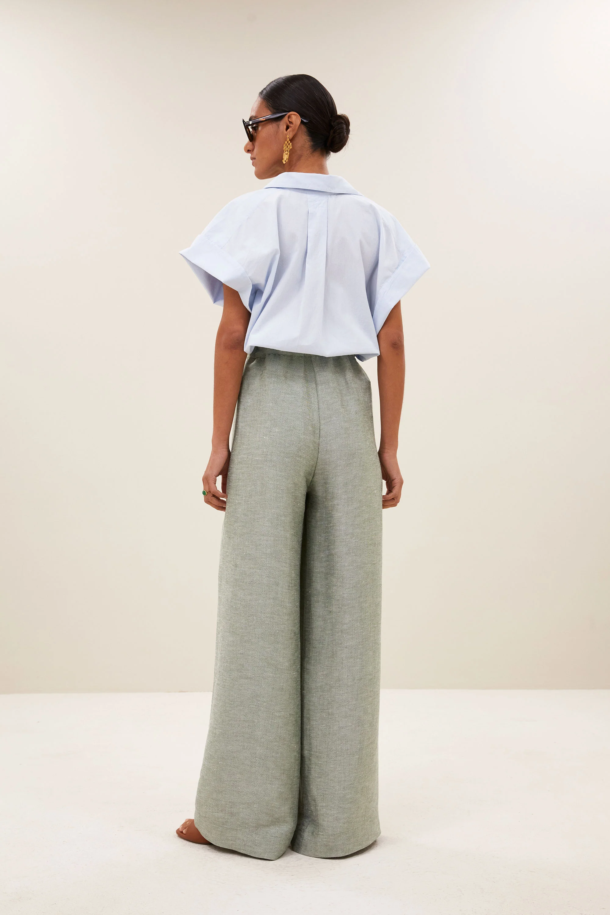 celin gloss pants | light mint - Image 5
