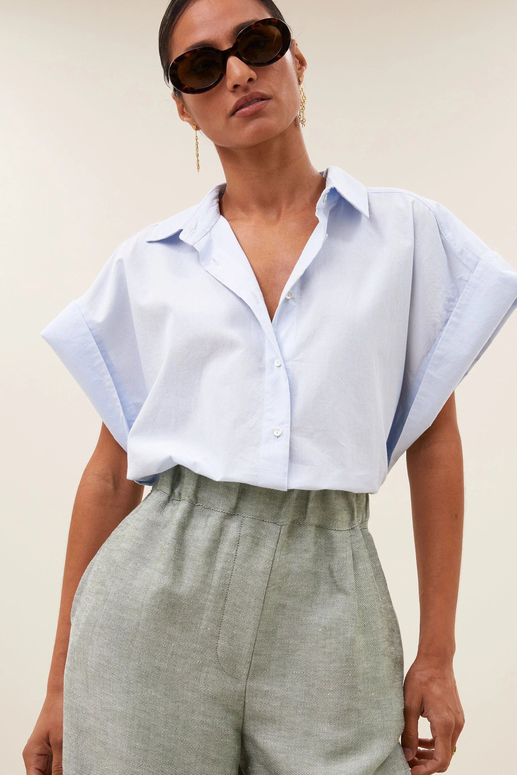celin gloss pants | light mint - Image 6