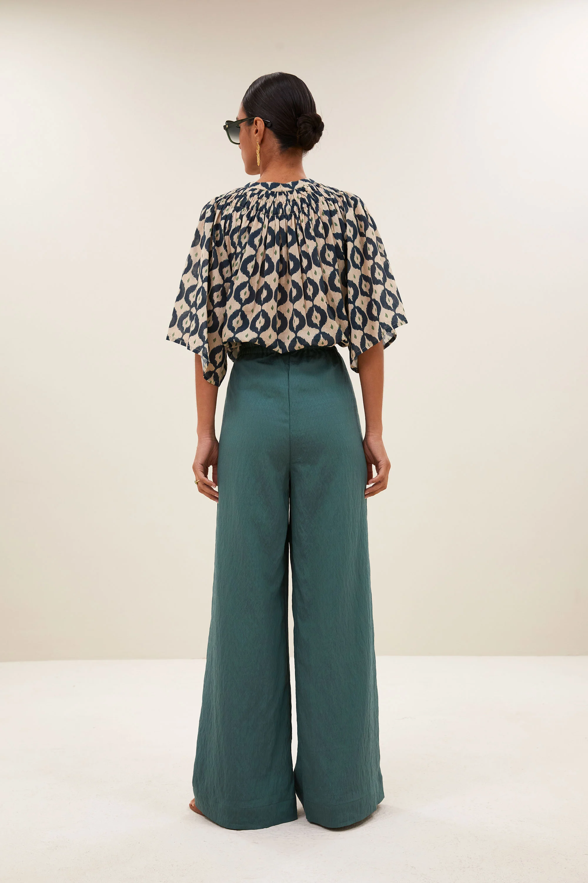 celin stripe pants | vintage green - Image 4