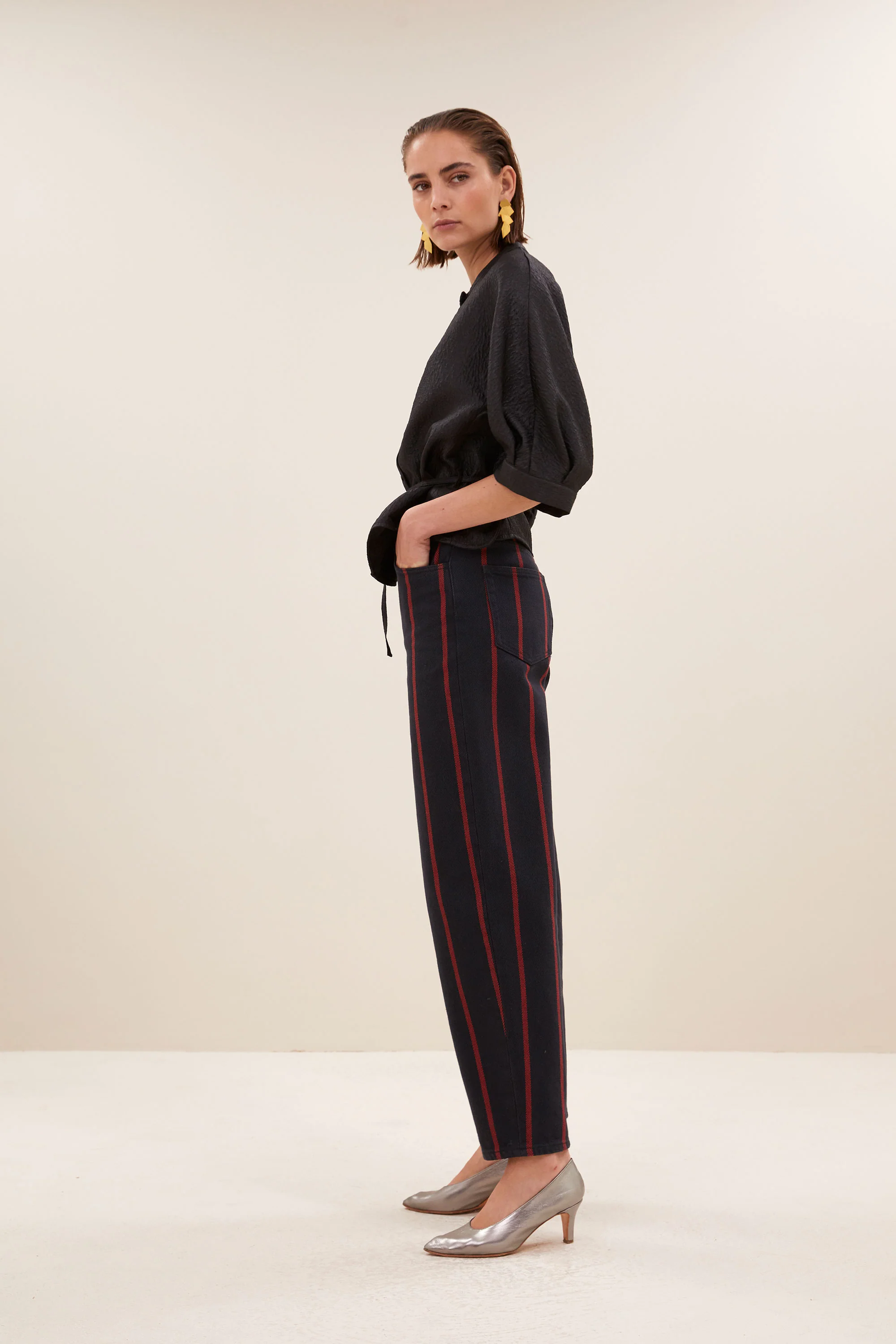 christi bubble blouse | black - Image 3