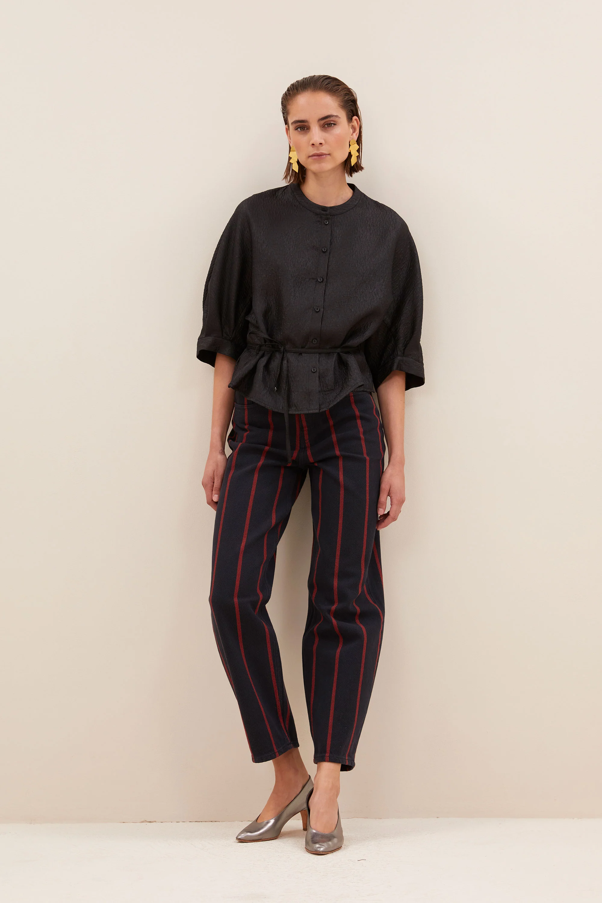christi bubble blouse | black - Image 5