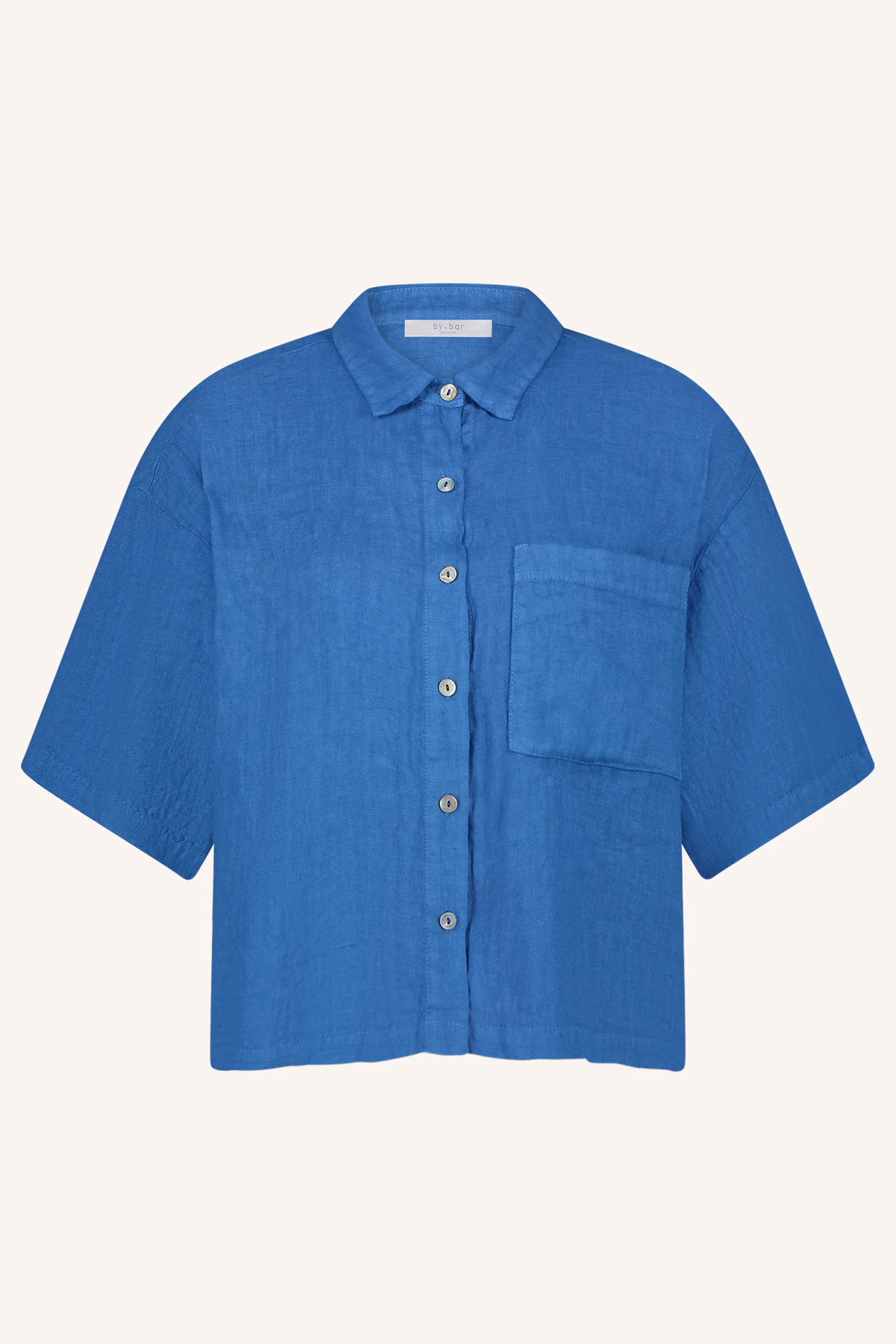 cris linen blouse | queens blue - Image 5