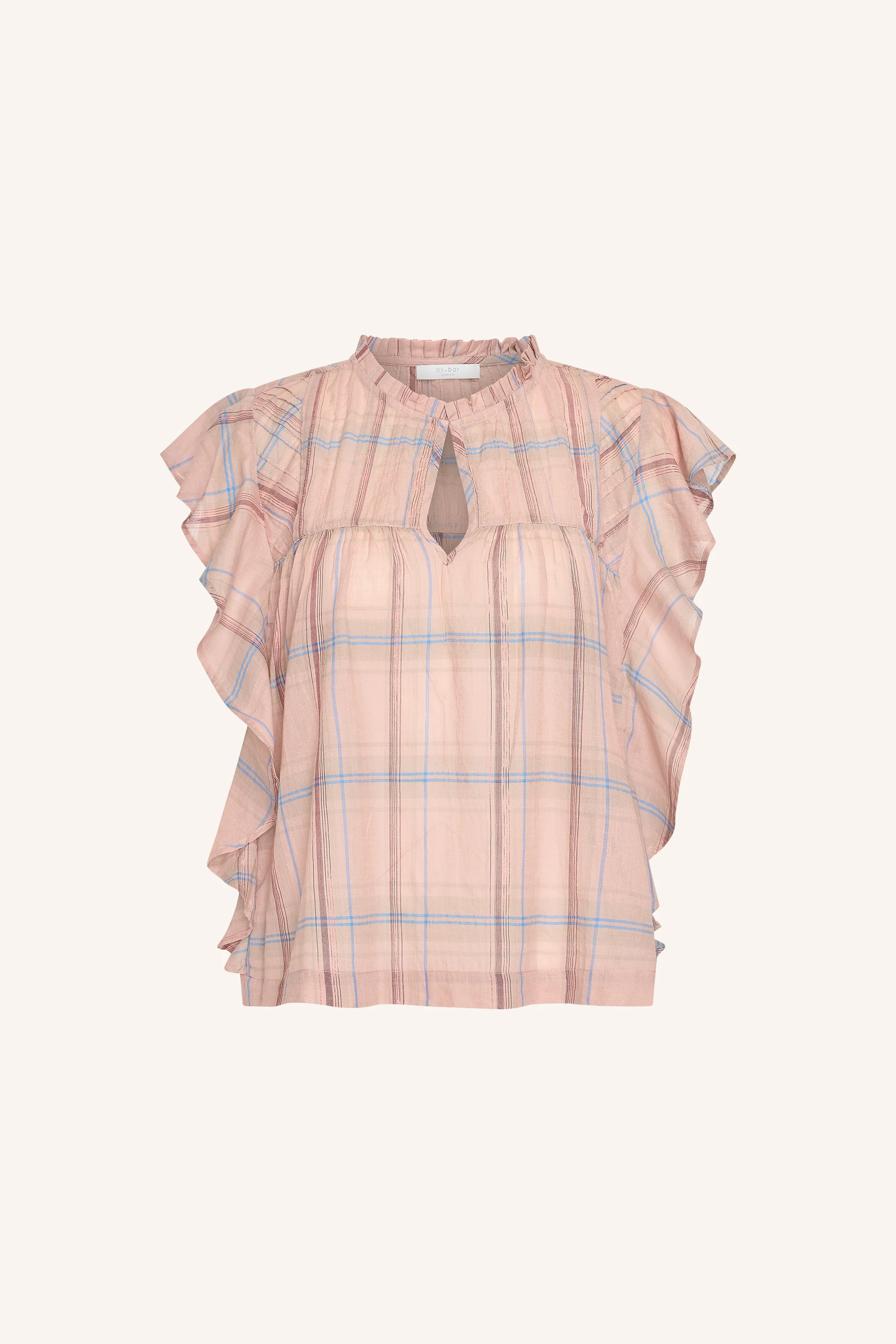 danee pink check blouse | blush pink check - Image 6