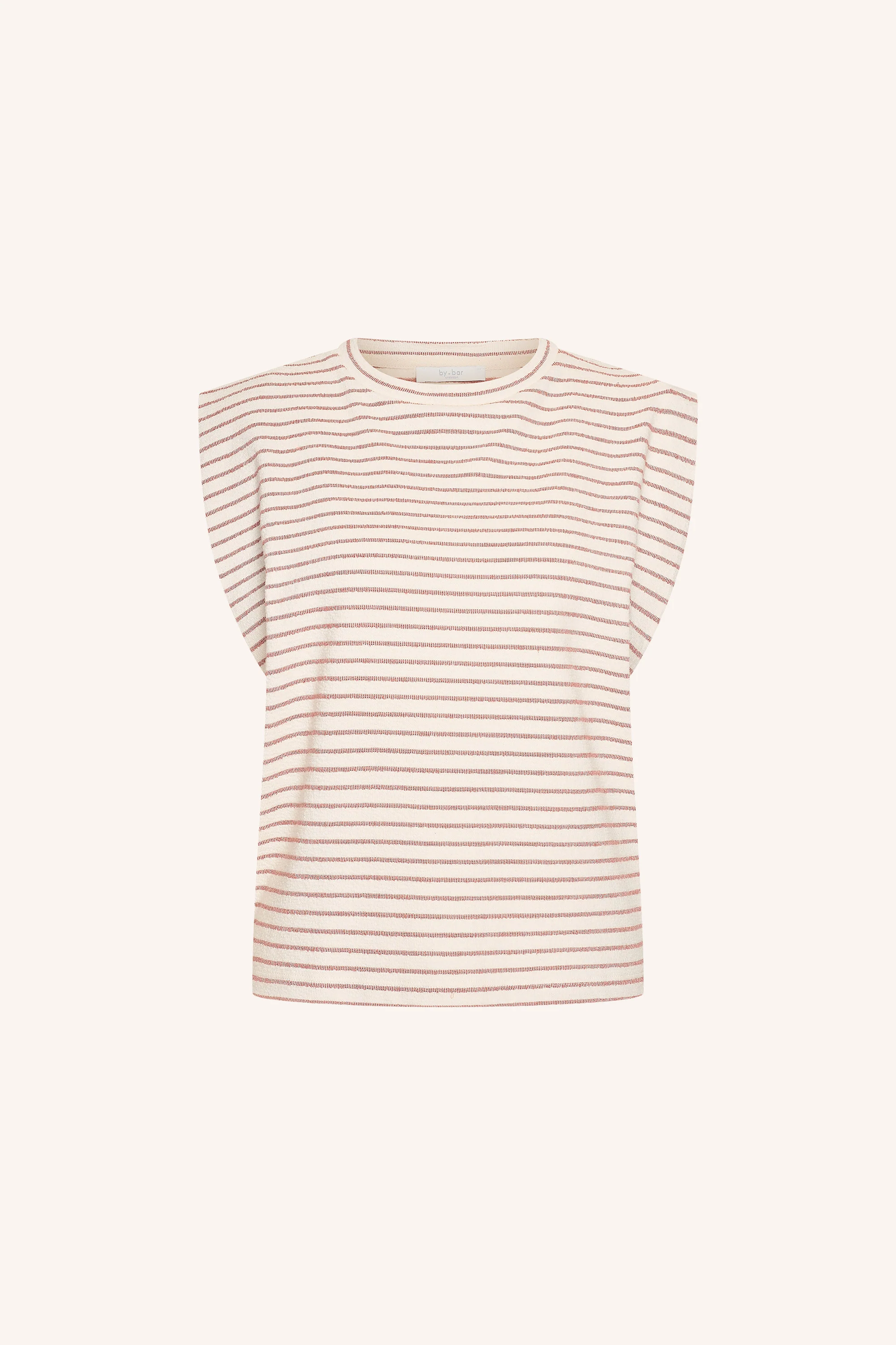 diede heavy jersey stripe top | sunset rose stripe - Image 5