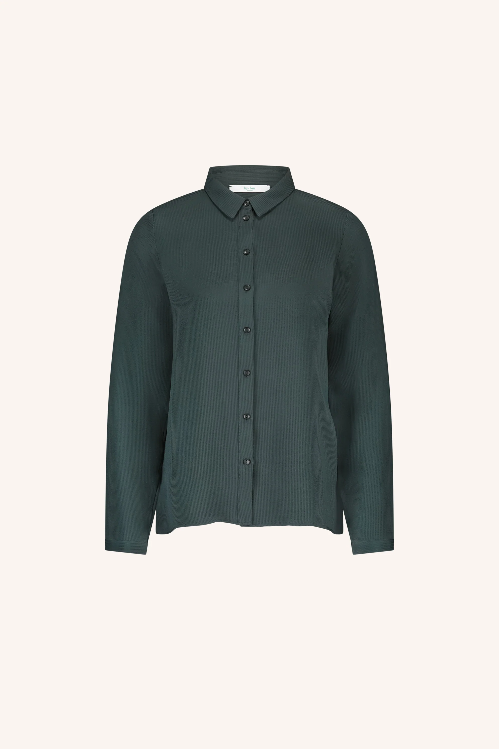 donna satin stripe blouse | dried basil - Image 7