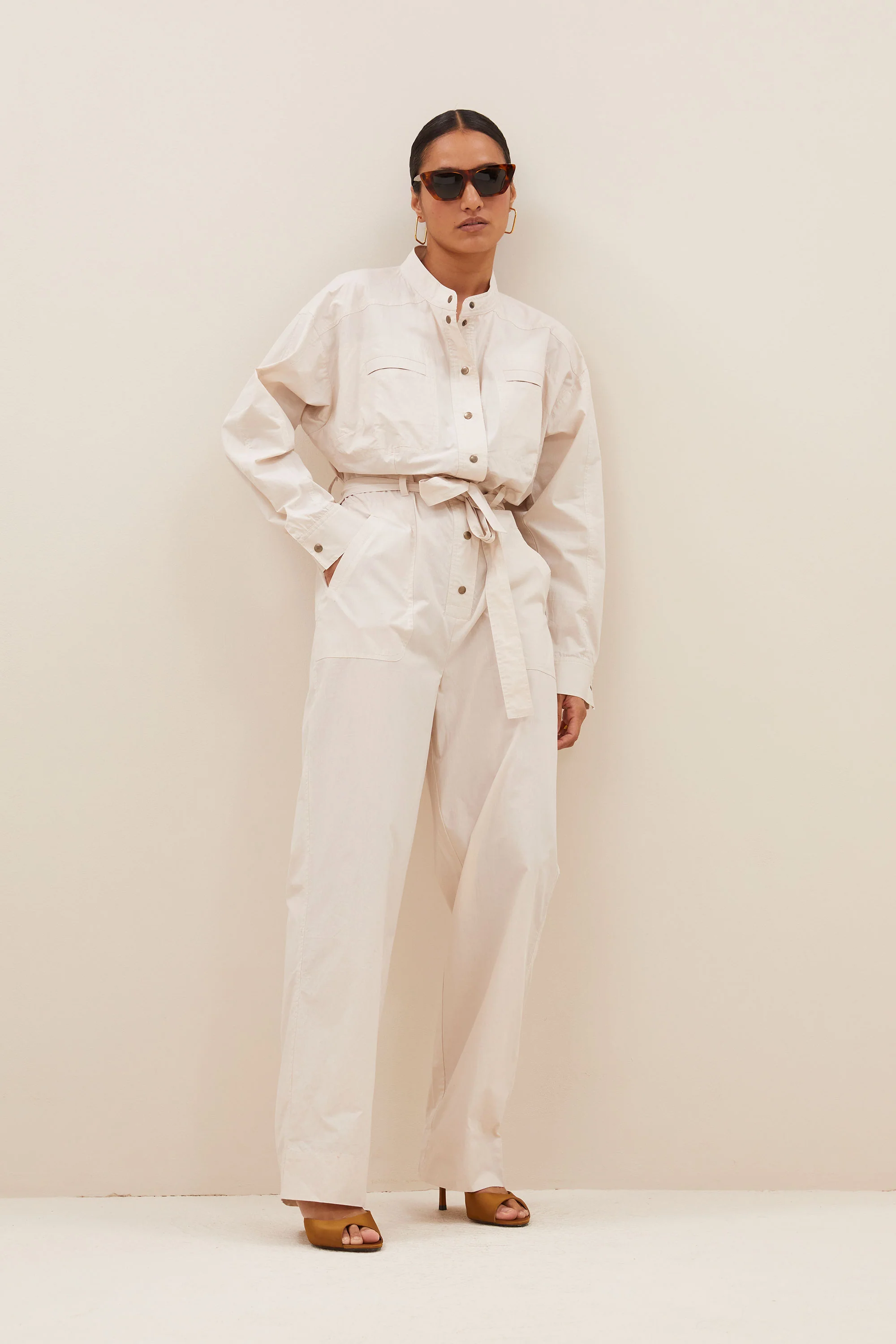 esra poplin suit | almond - Image 6