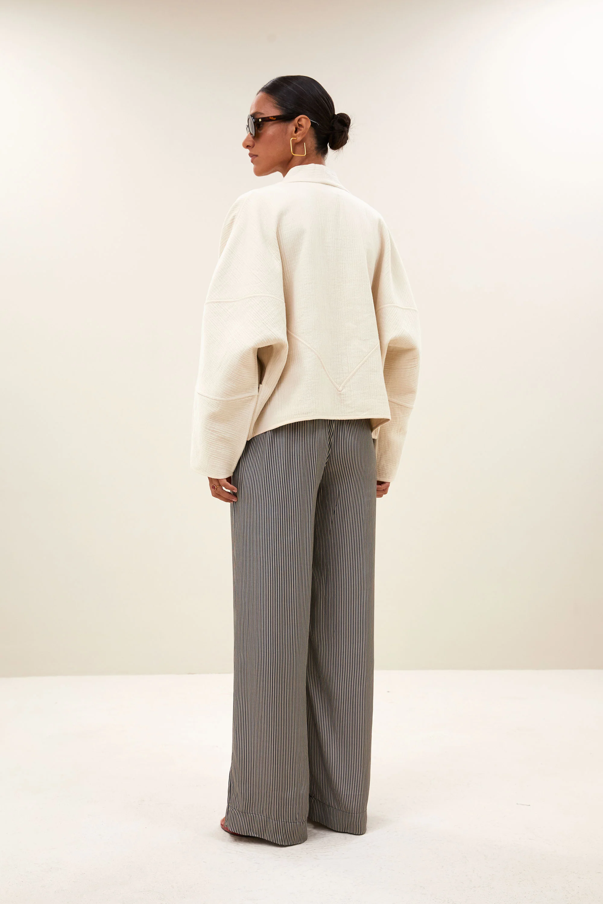 flora cotton jacket | light chalk - Image 5