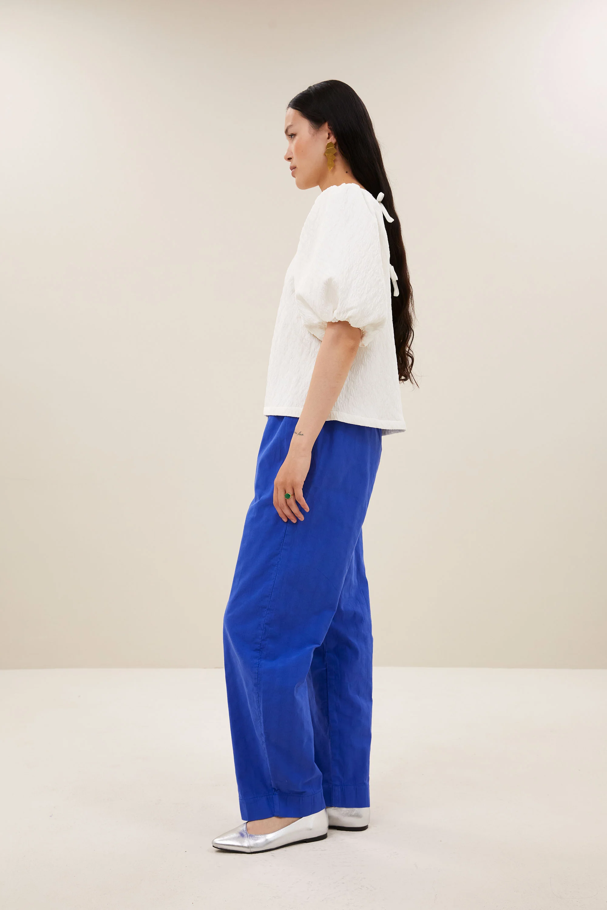 jet cheetah blouse | off white - Image 3