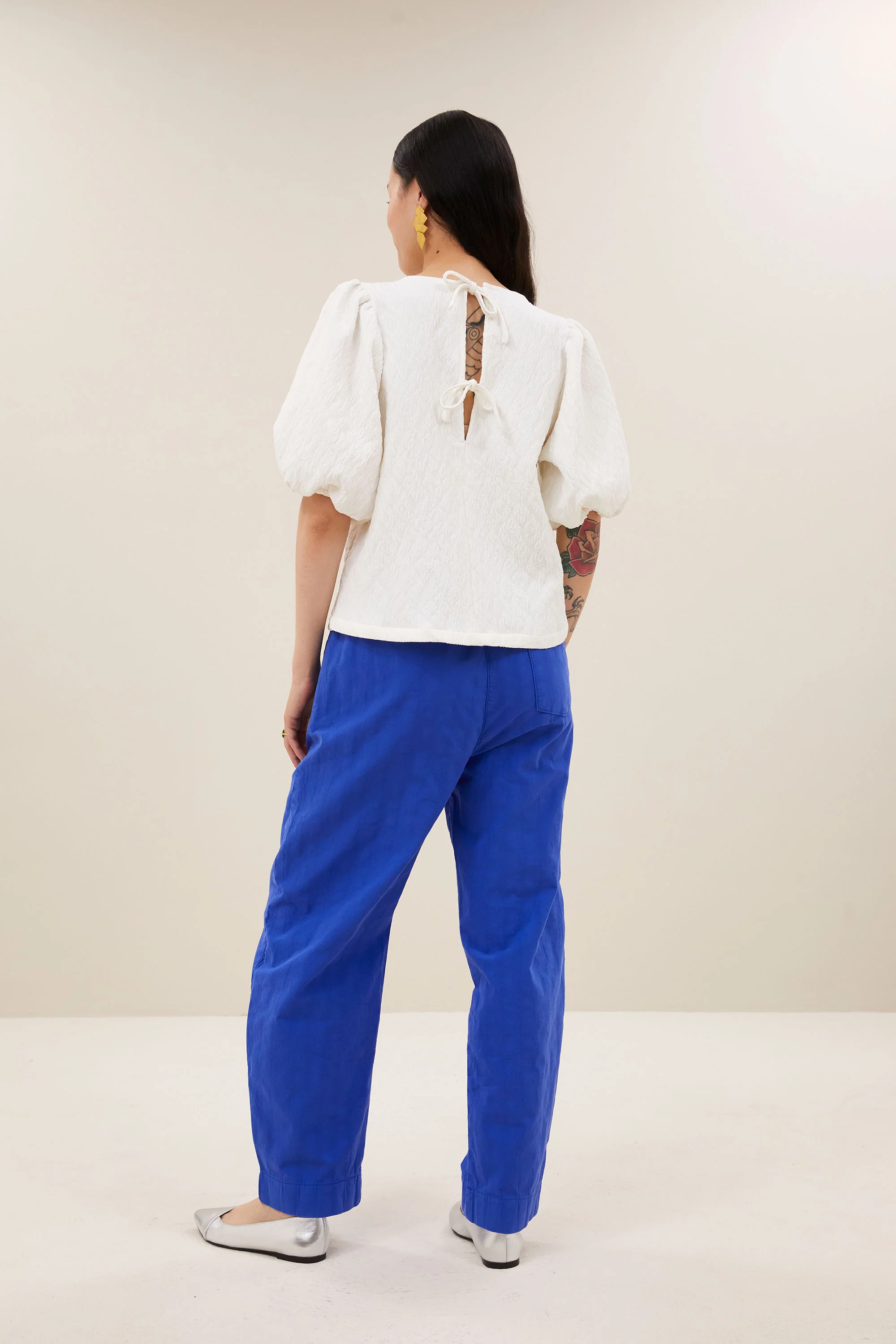 jet cheetah blouse | off white - Image 6