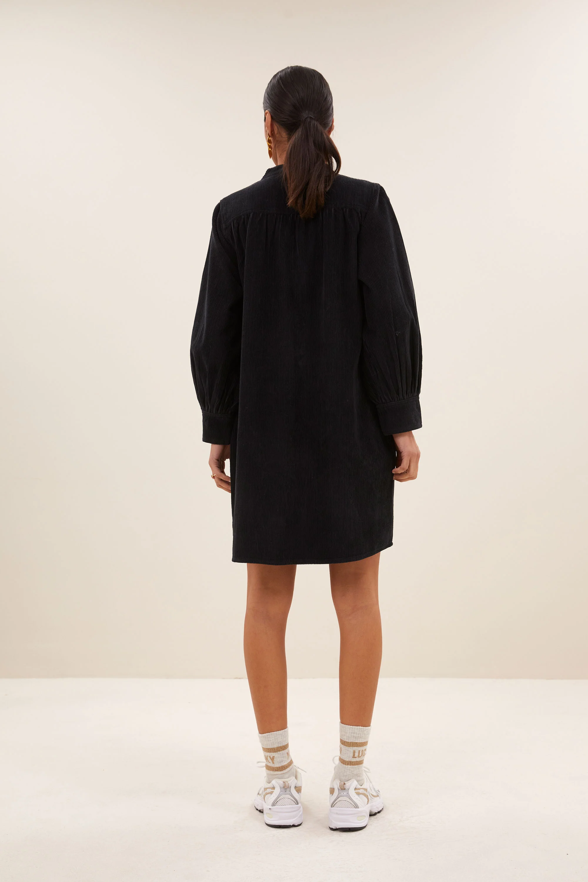 jina cord dress | midnight - Image 3