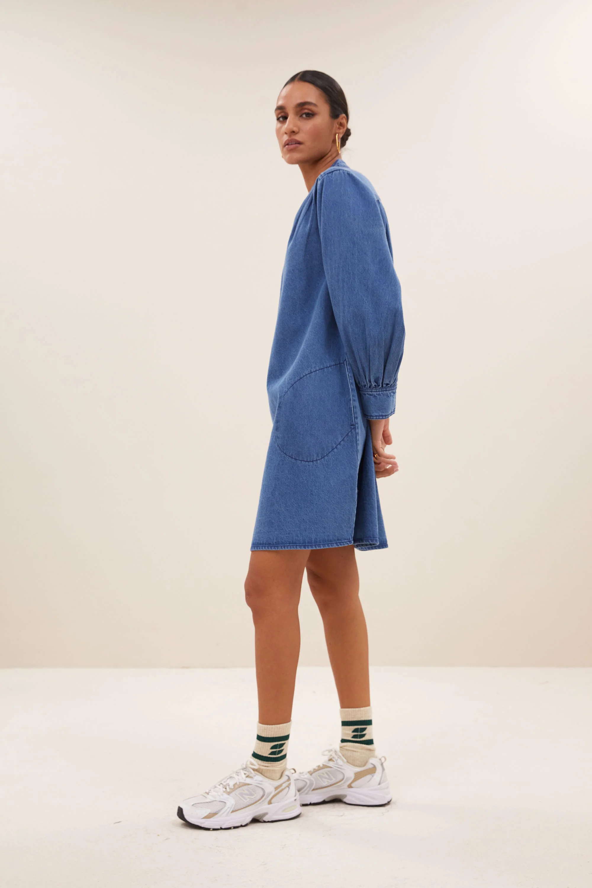 jina denim dress | medium denim - Image 3
