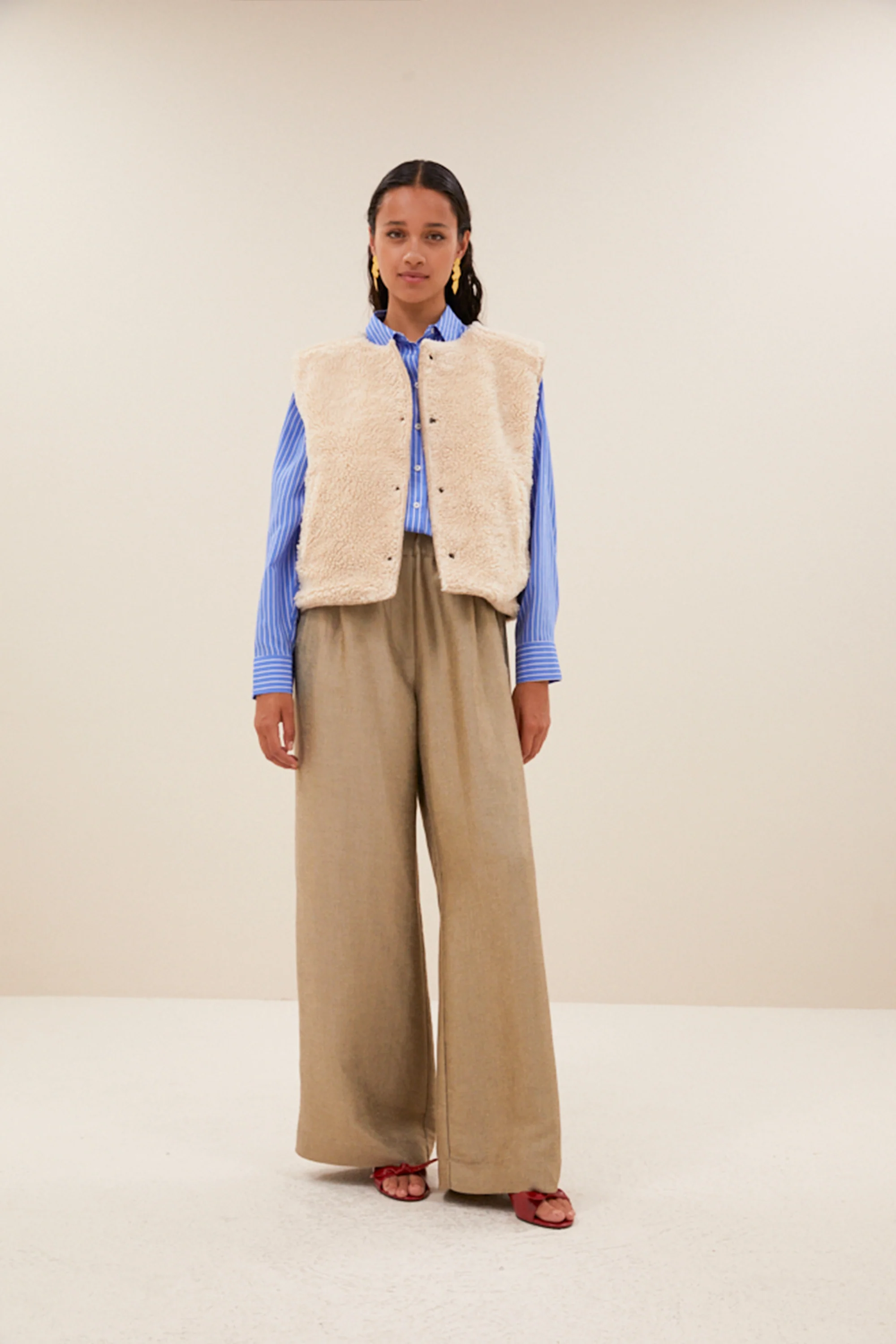 joelle wool jacket | sand melange - Image 5