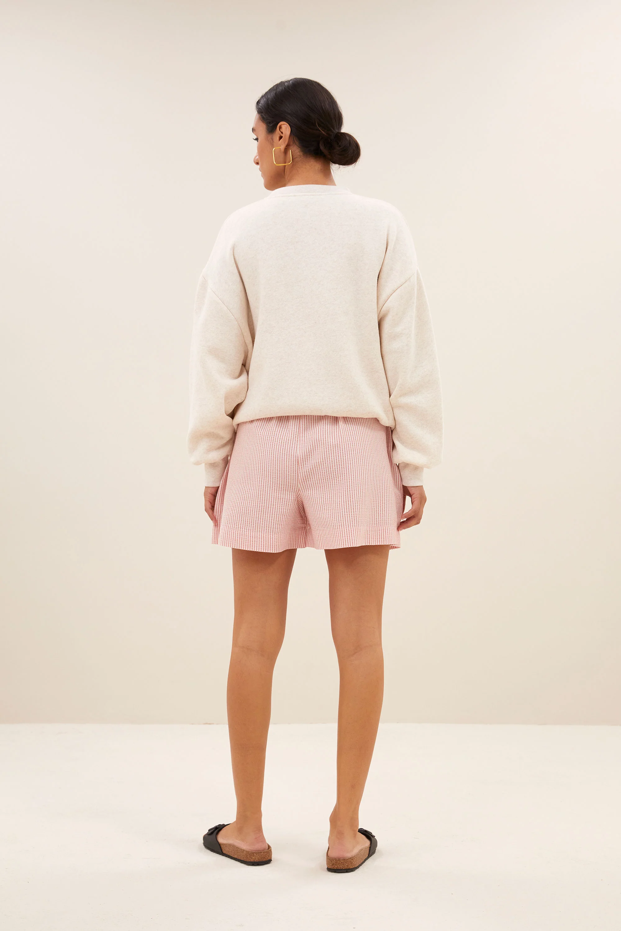 judy stripe short | pink seer stripe - Image 4