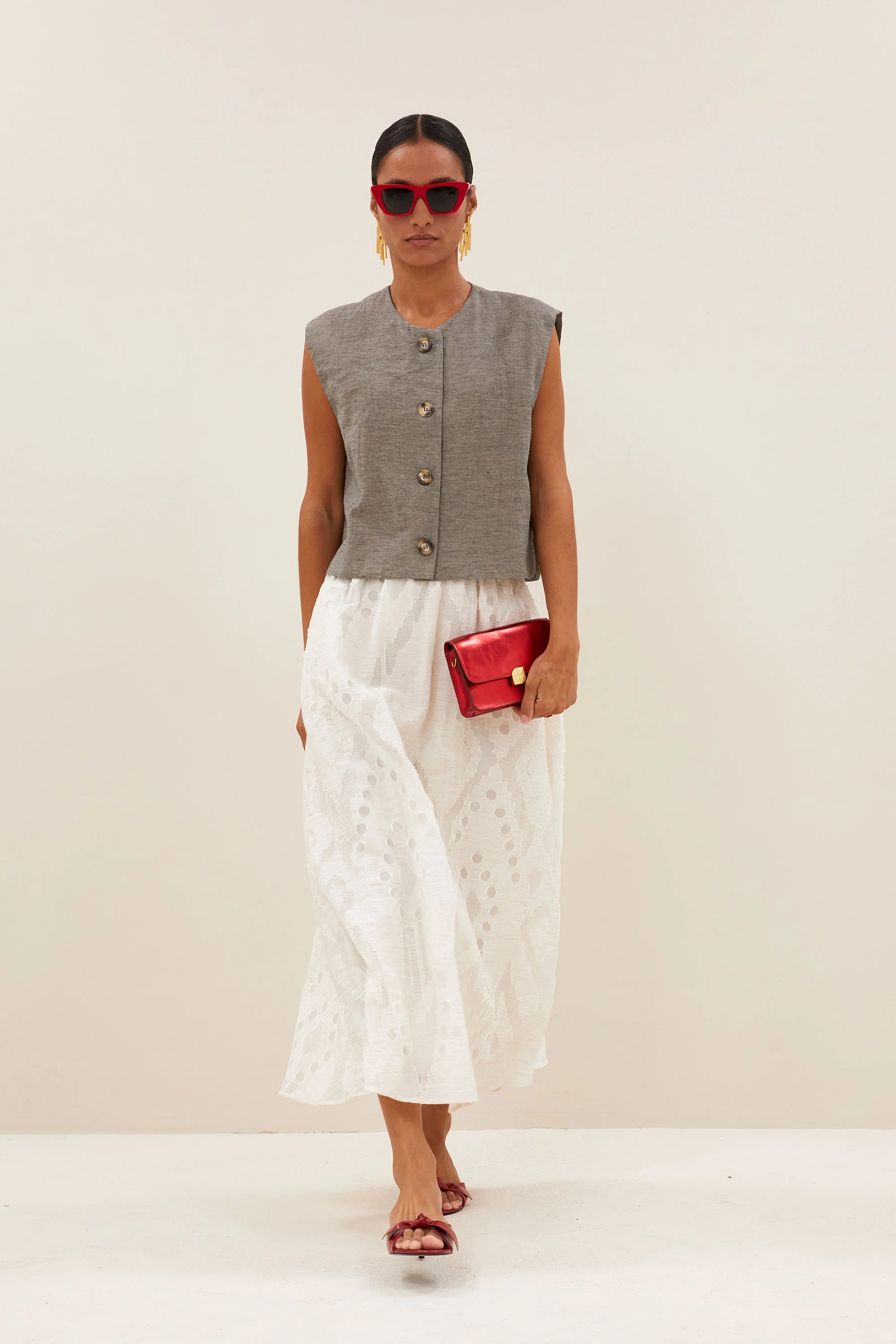 juta mist skirt | cream - Image 4
