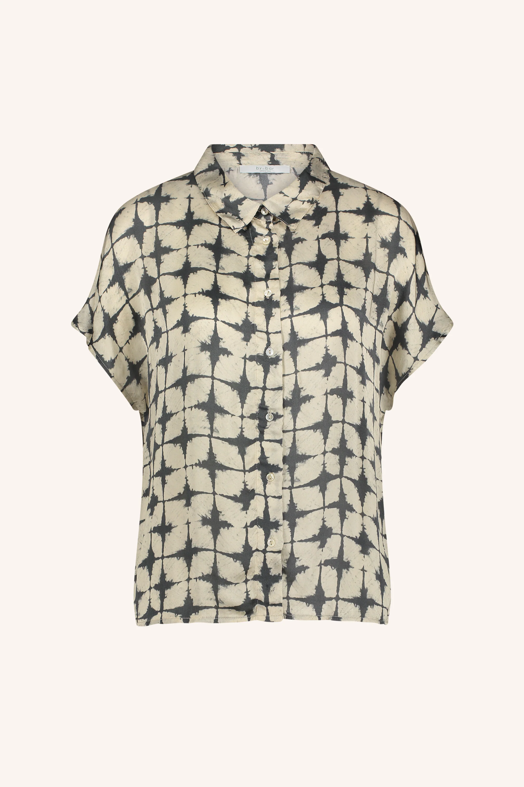 karly square tie dye blouse | square tie dye print - Image 6