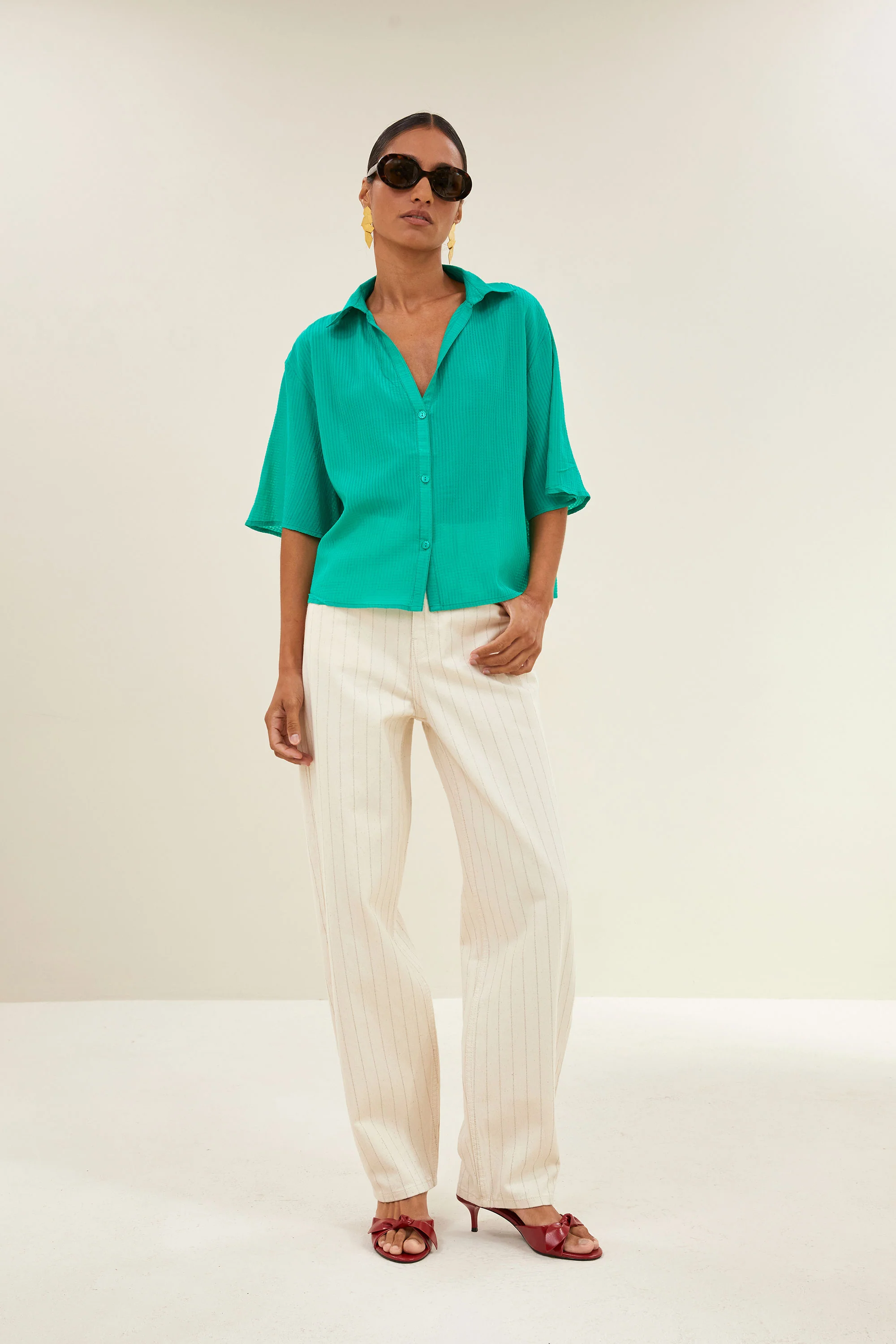 kick blouse | lucky green - Image 3