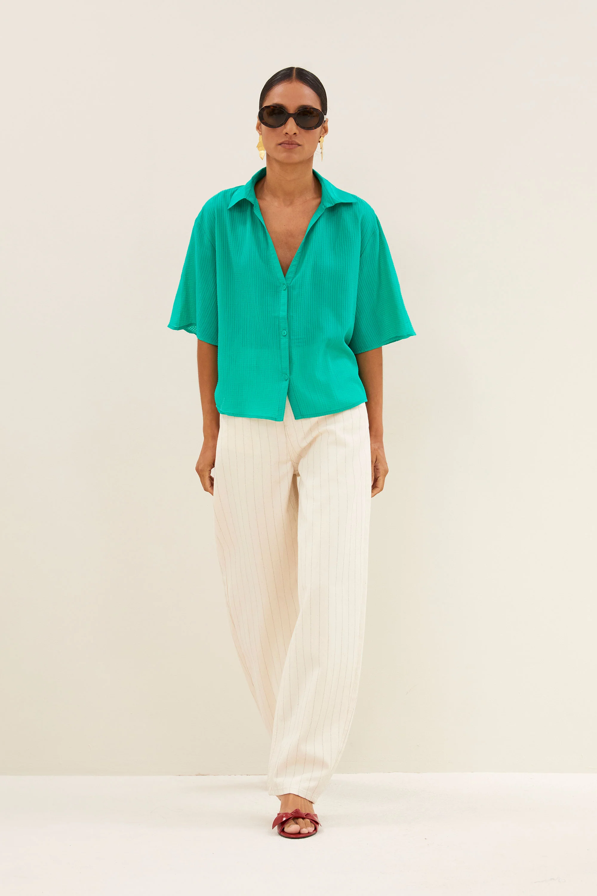 kick blouse | lucky green - Image 6