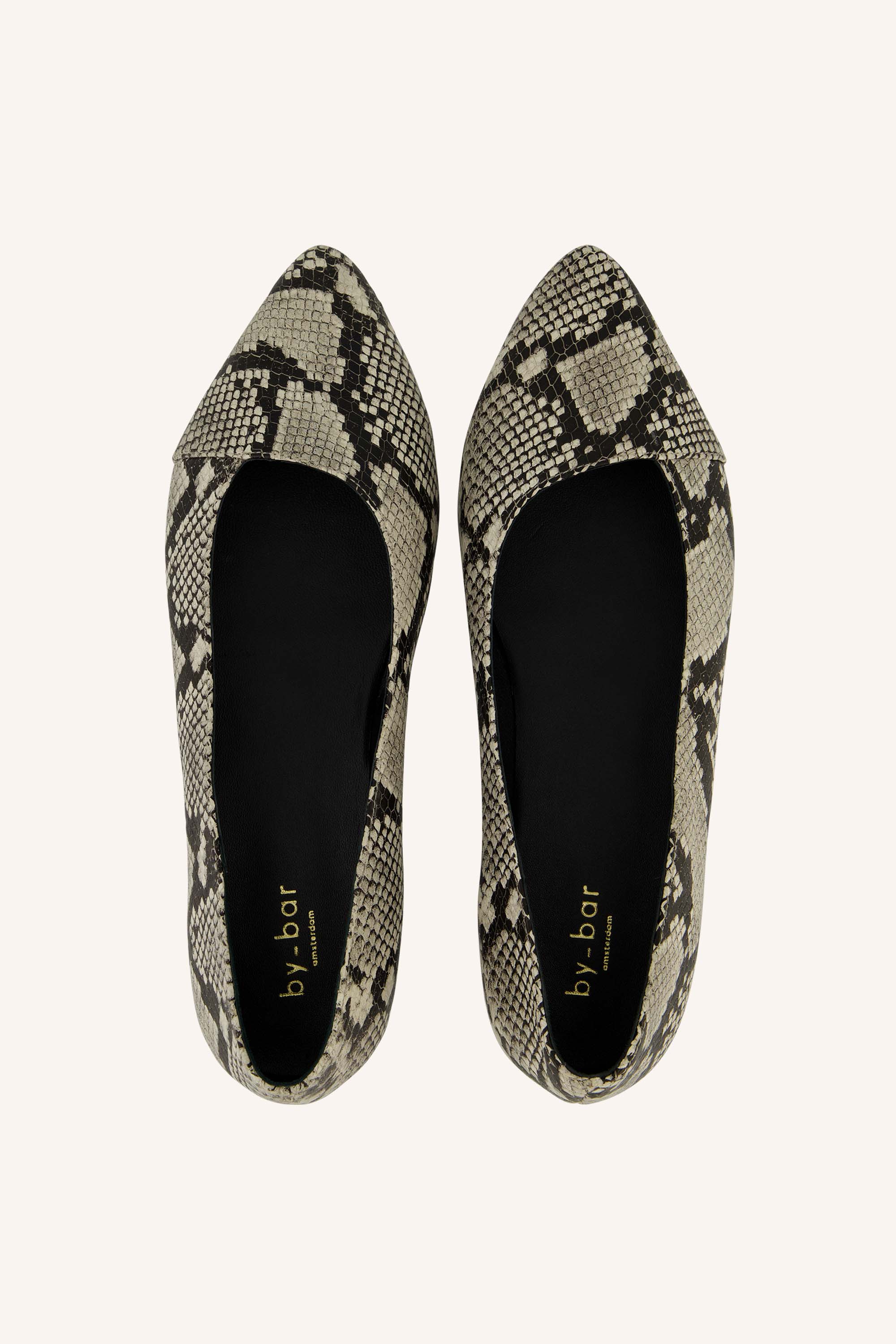 leather snake ballerina | snake print - Image 3