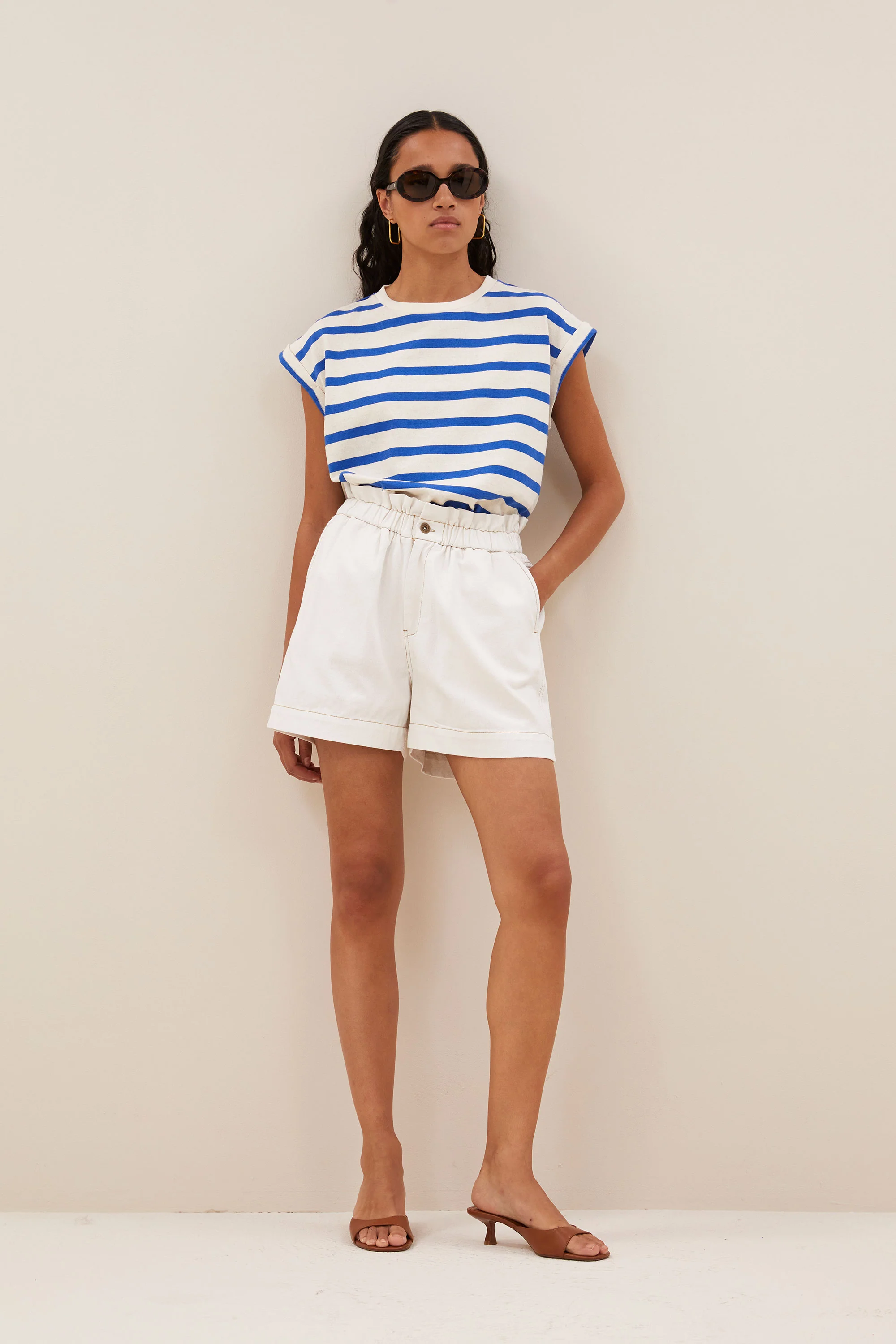 leon twill short | cloud white - Image 4