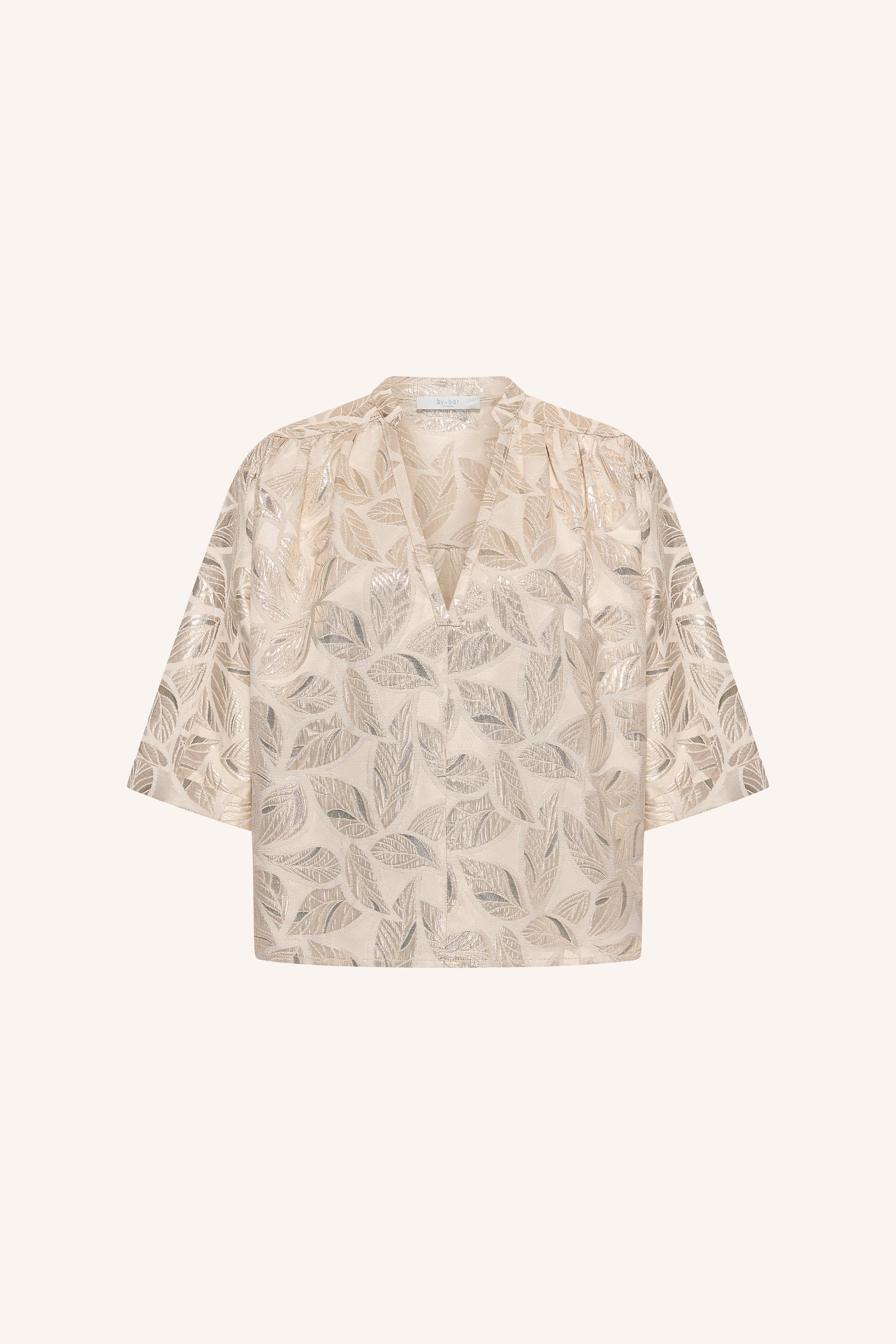 levy jacquard blouse | champagne - Image 7