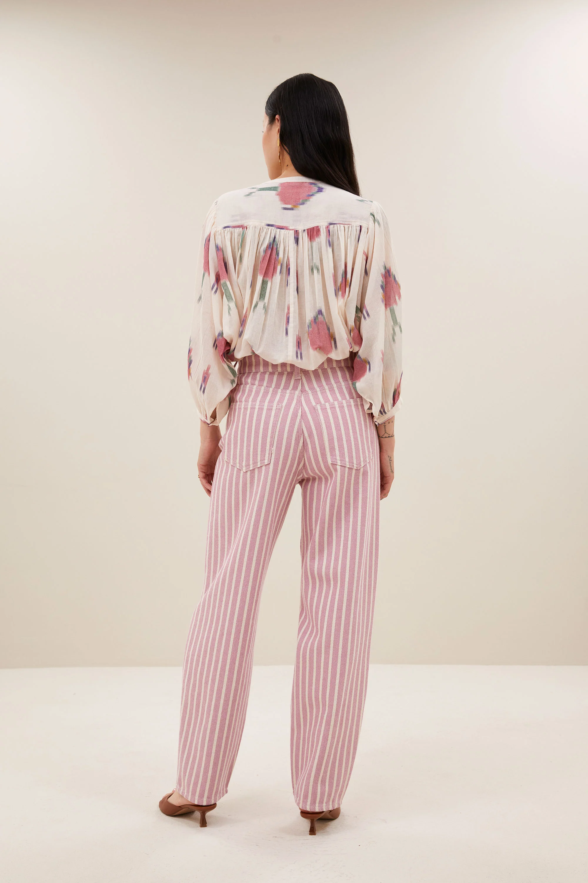 lew pink rocky pants | pink stripe - Image 4