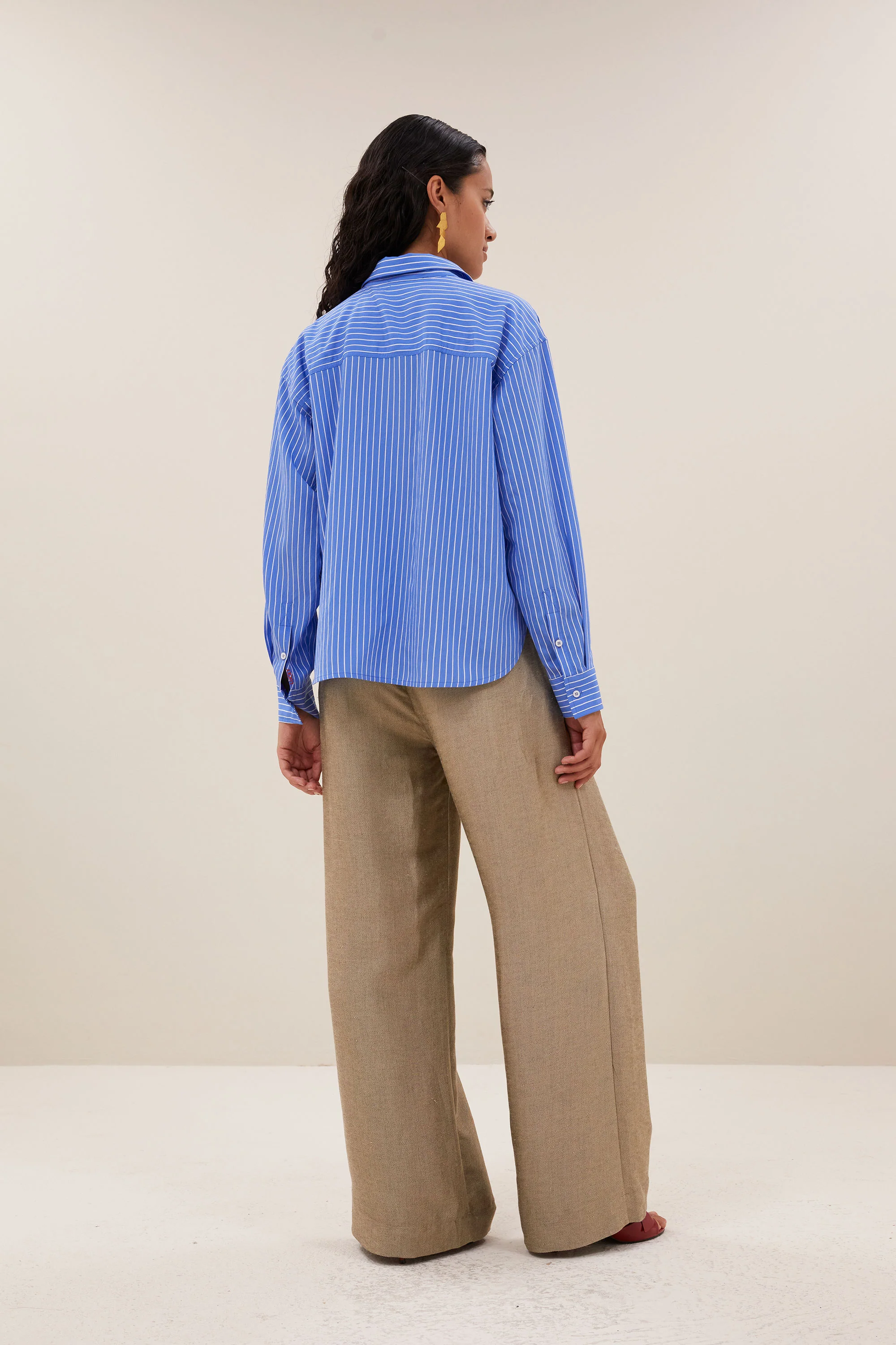 lise stripe blouse | azul blue stripe - Image 5
